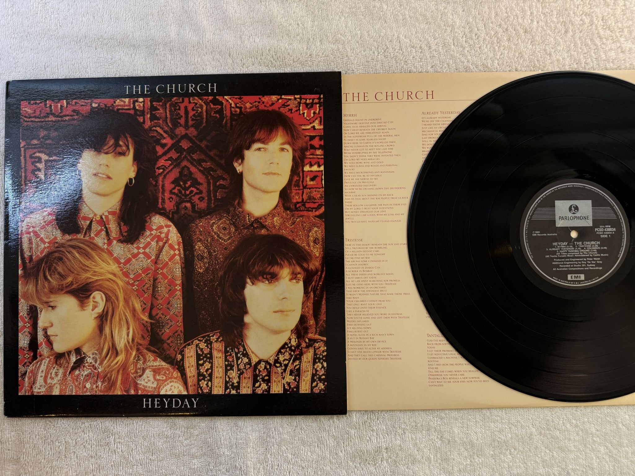 Omslagsbild för skivan THE CHURCH heyday LP -85 Australia PARLOPHONE PCSO 430034