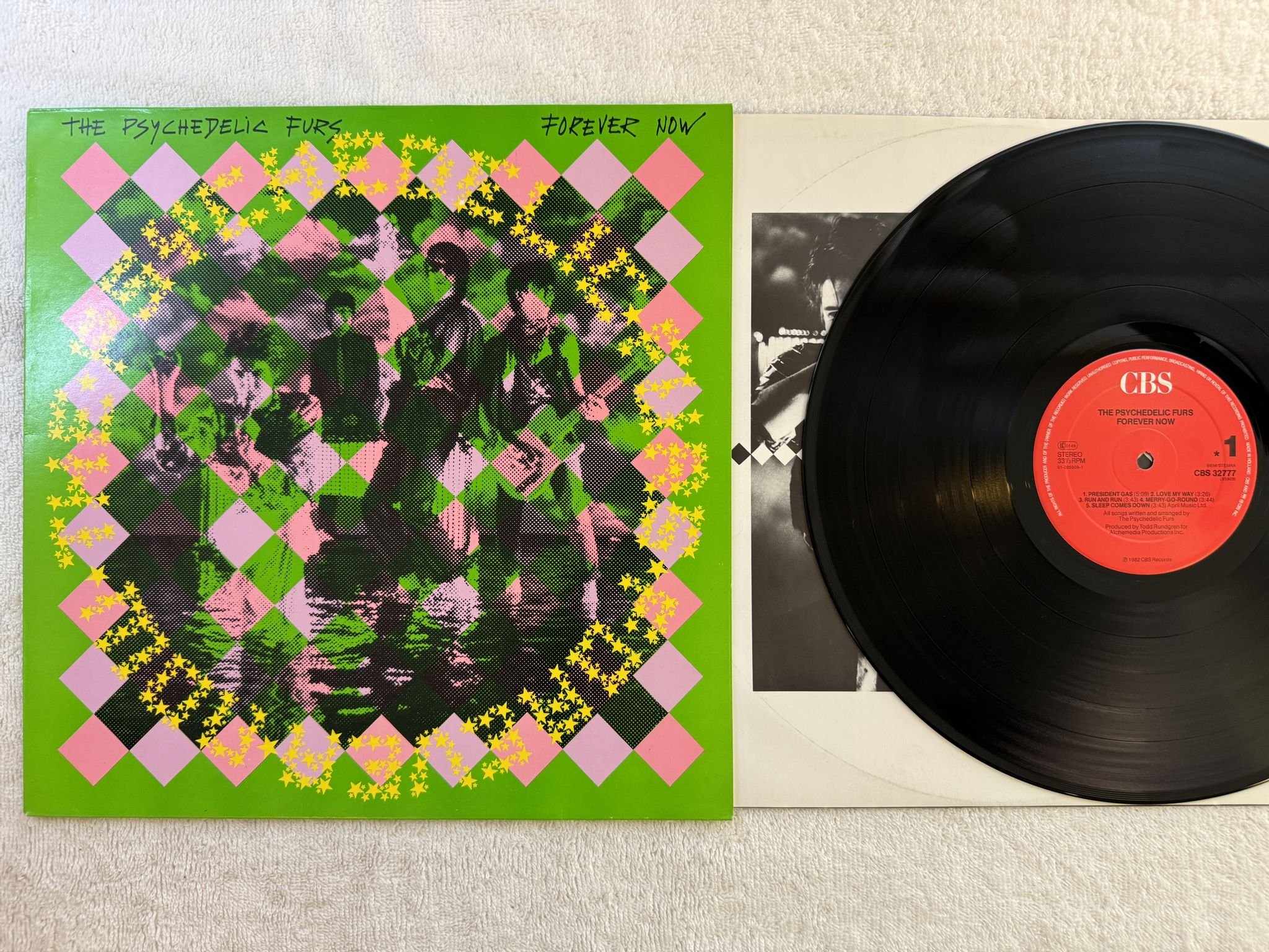 Omslagsbild för skivan THE PSYCHEDELIC FURS forever now LP -82 Hol CBS 32777