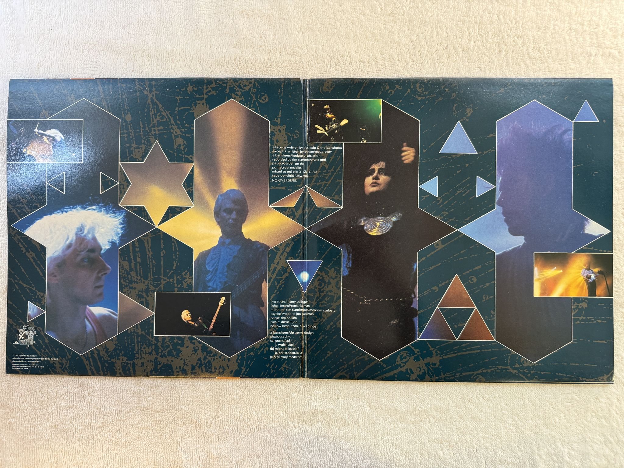 Omslagsbild för skivan SIOUXSIE AND THE BANSHEES Nocturne 2xLP -83 UK WONDERLAND shah 1