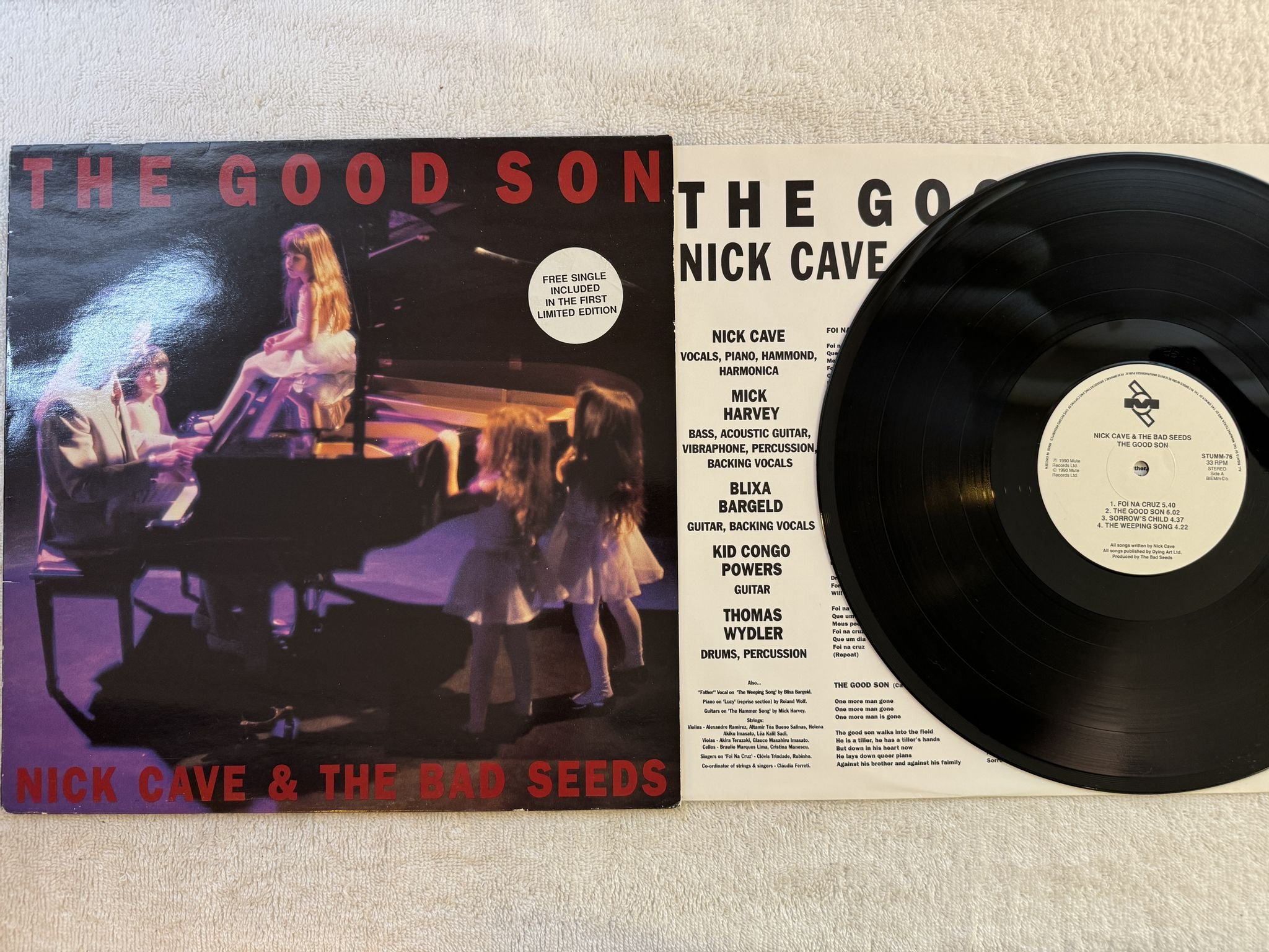 Omslagsbild för skivan NICK CAVE & THE BAD SEEDS the good son LP -90 ncb MUTE STUMM 28