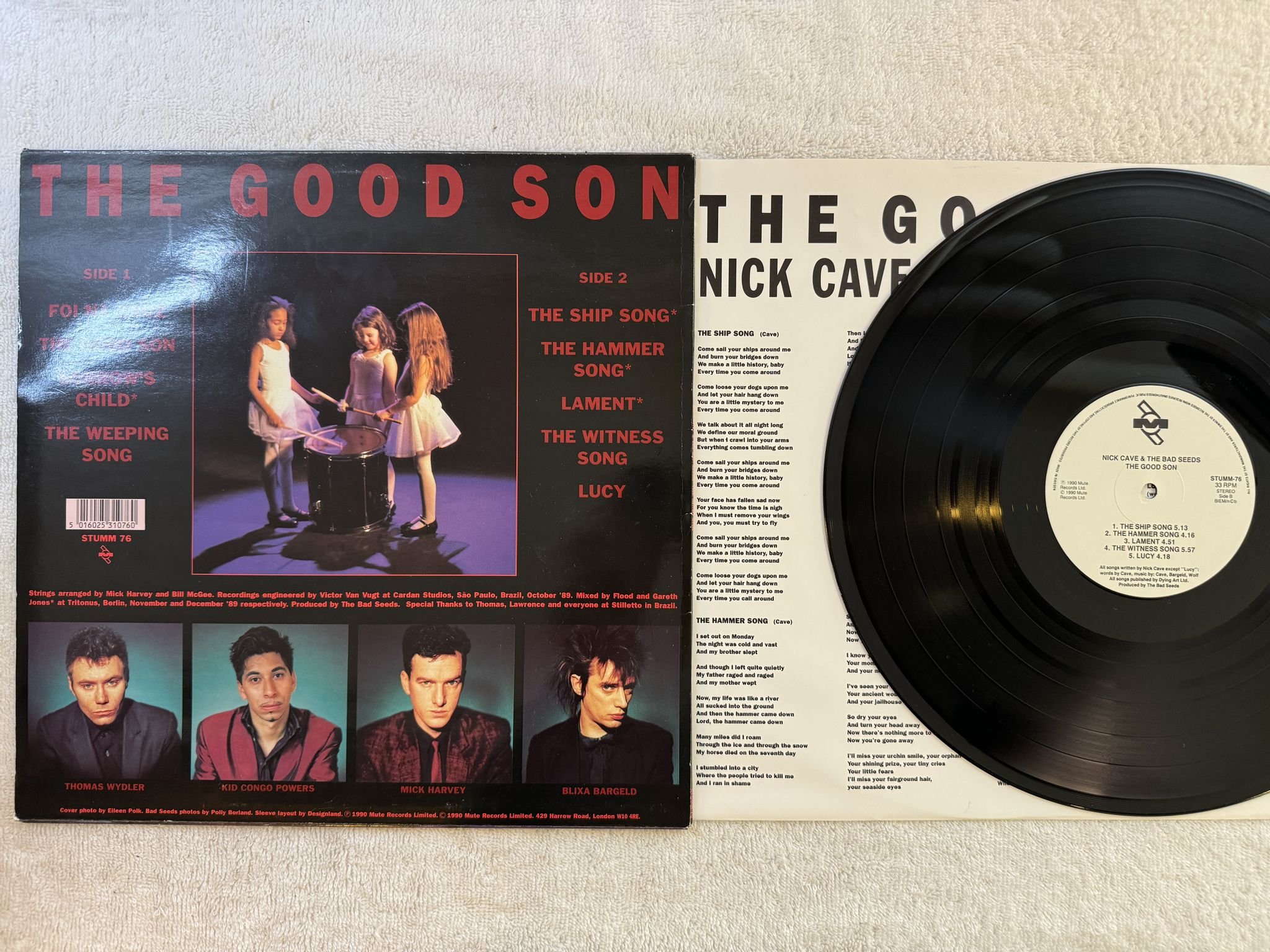 Omslagsbild för skivan NICK CAVE & THE BAD SEEDS the good son LP -90 ncb MUTE STUMM 28
