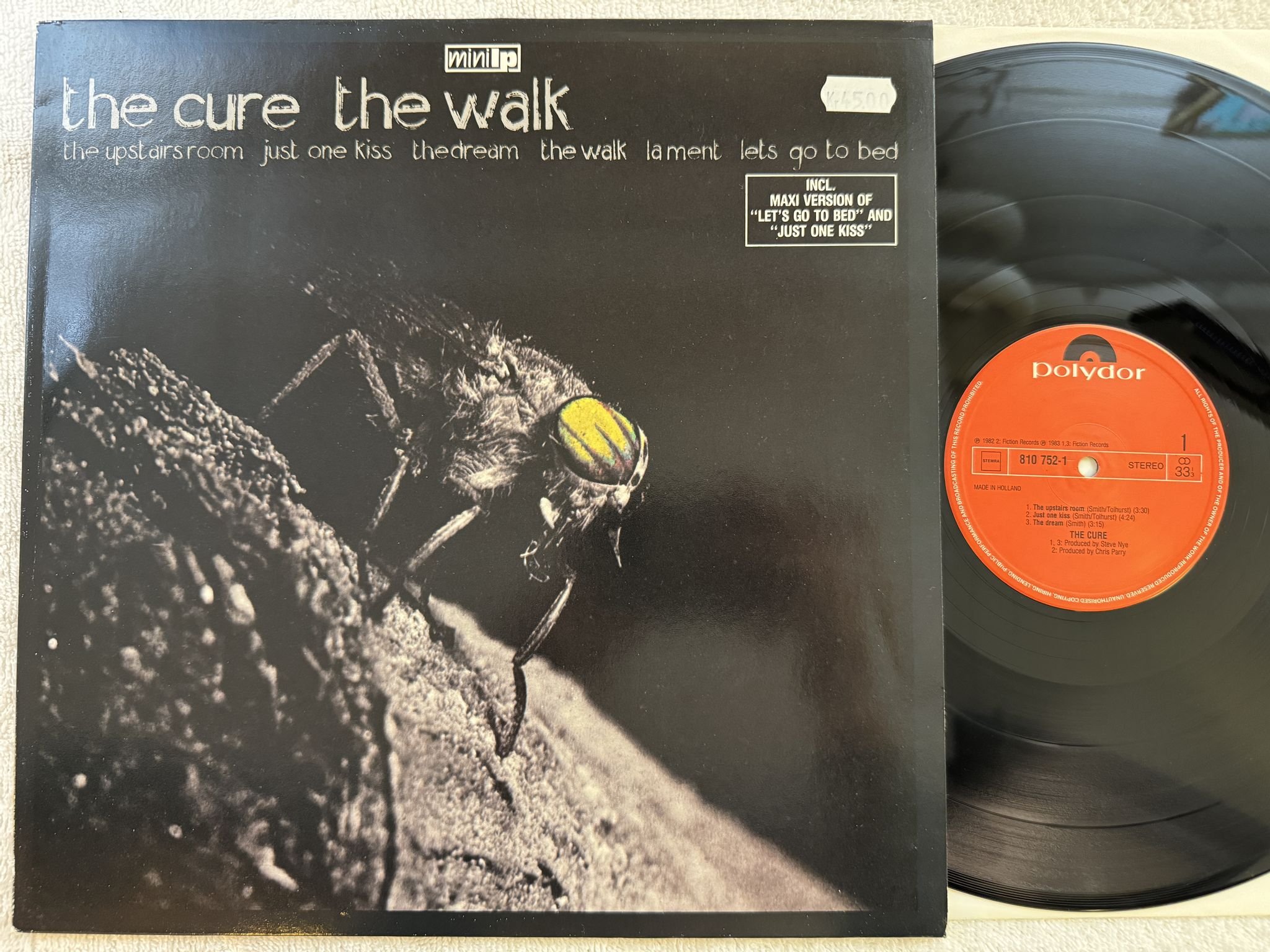 Omslagsbild för skivan THE CURE the walk 12"ep -83 Hol POLYDOR 810752-1