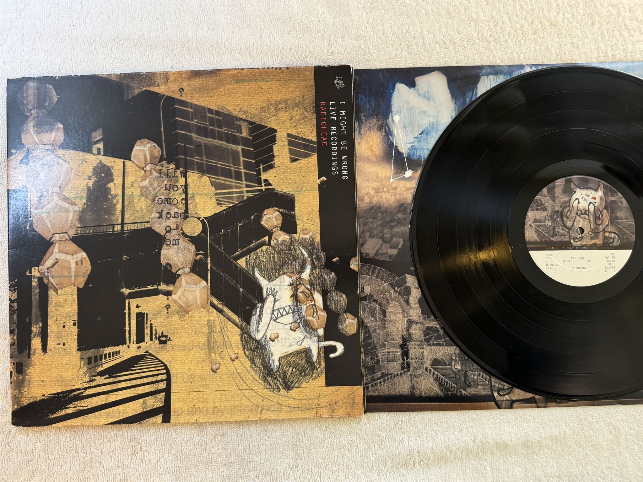 Omslagsbild för skivan THE RADIOHEAD I Might Be Wrong 12"EP PARLOPHONE 12FHEIT 4510