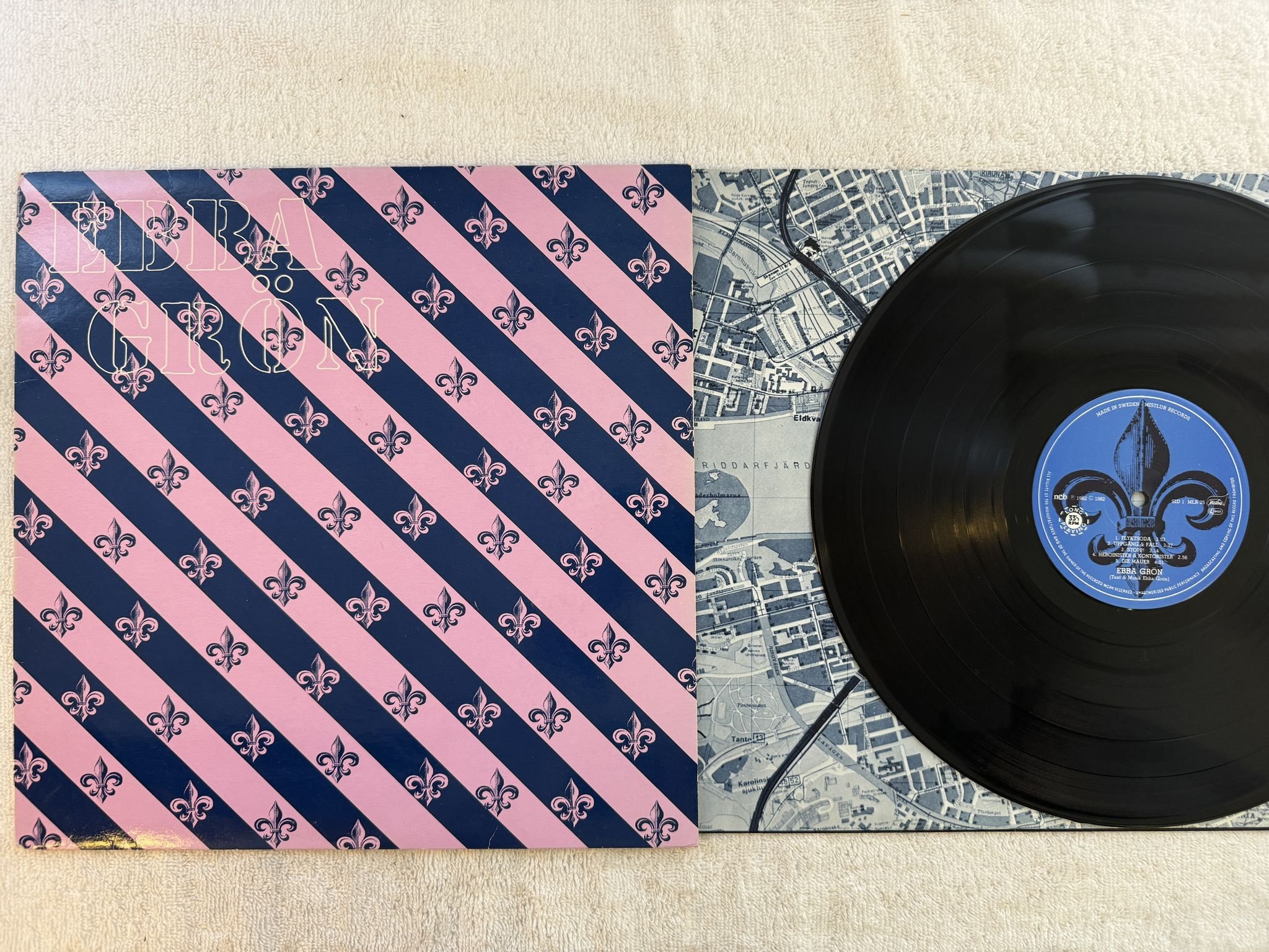 Omslagsbild för skivan EBBA GRÖN s/t LP -82 Swe MISTLUR MLR-25