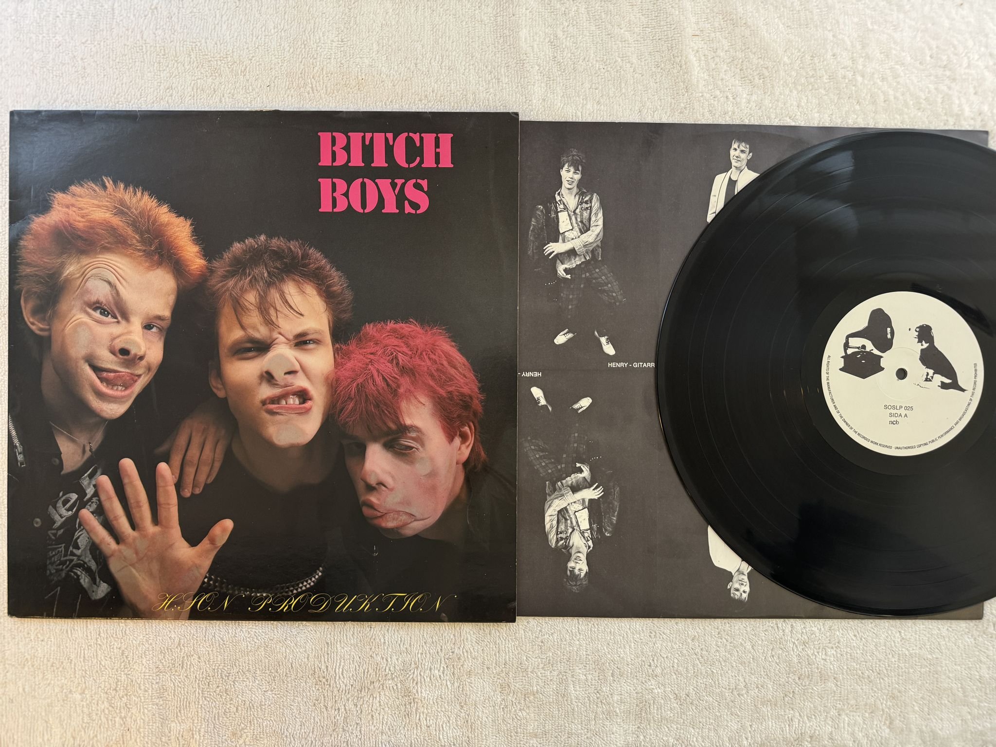 Omslagsbild för skivan BITCH BOYS H:son Produktion LP -80 Swe MARILLA RMLP 134