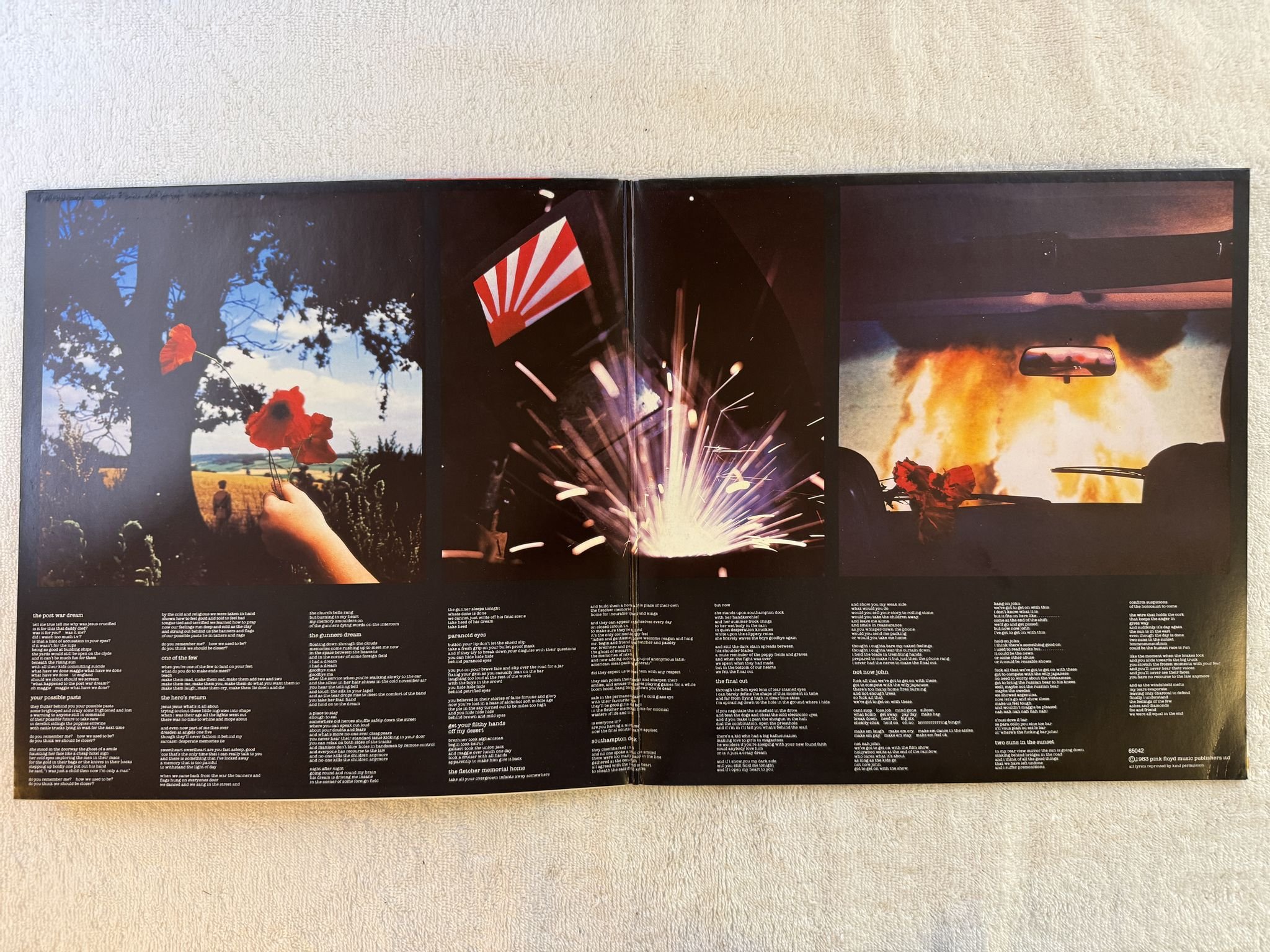 Omslagsbild för skivan THE PINK FLOYD the final cut LP -83 Hol HARVEST 1C 064-65042