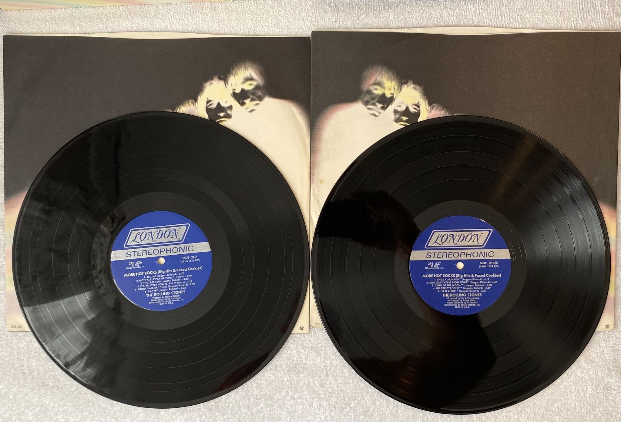 Omslagsbild för skivan THE ROLLING STONES more hot rocks 2xLP -72 US LONDON 2S 627