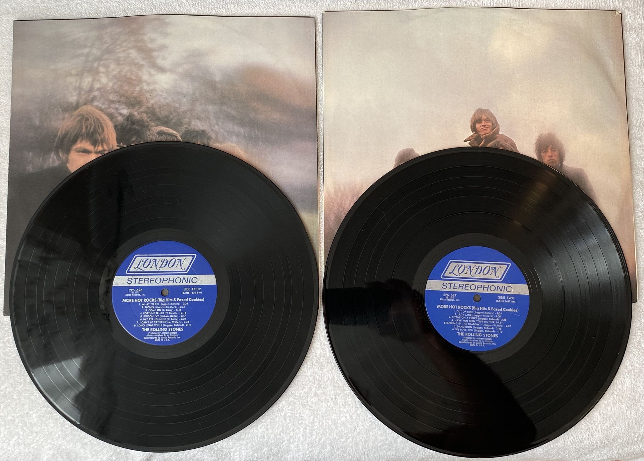 Omslagsbild för skivan THE ROLLING STONES more hot rocks 2xLP -72 US LONDON 2S 627