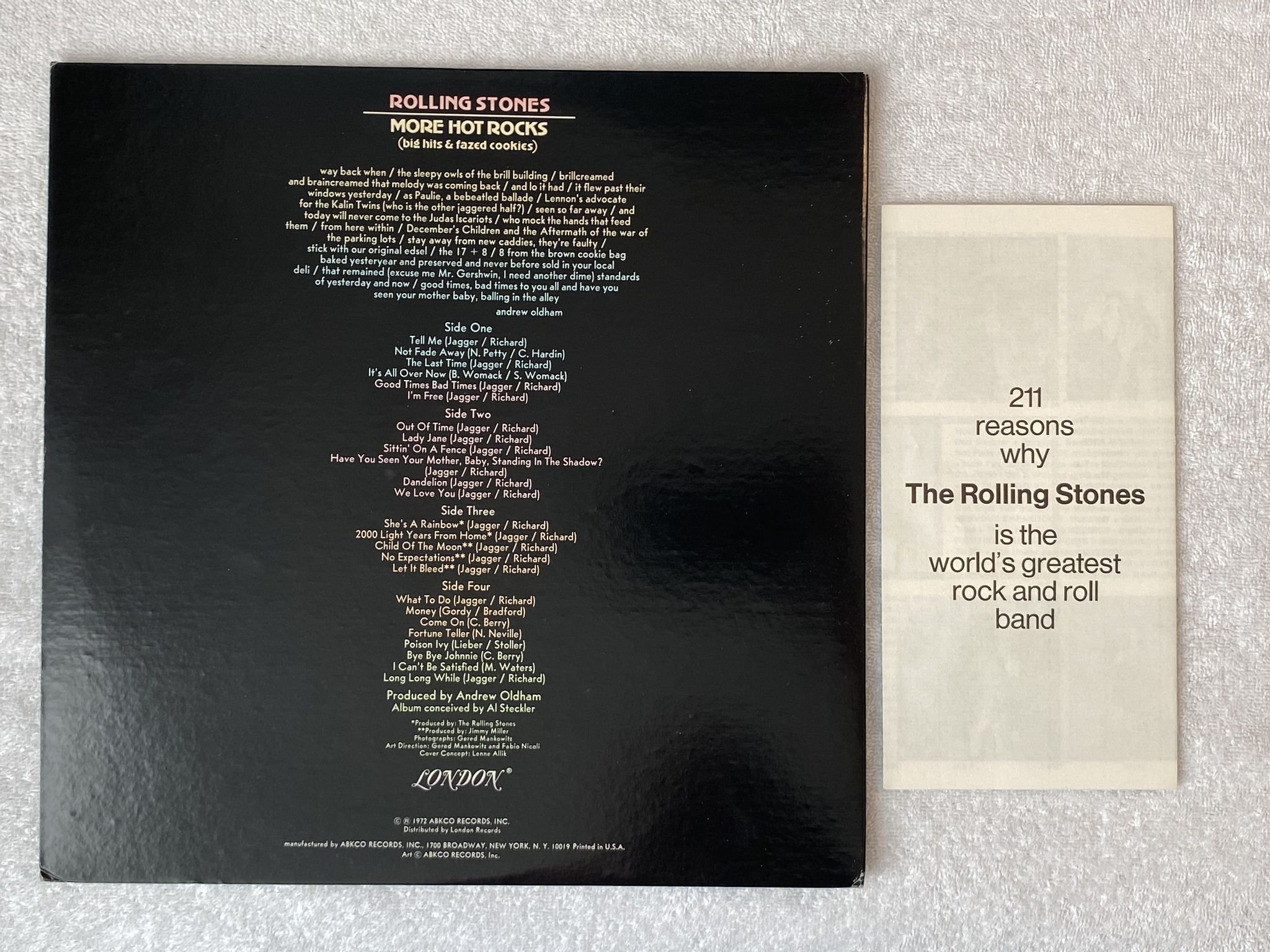 Omslagsbild för skivan THE ROLLING STONES more hot rocks 2xLP -72 US LONDON 2S 627