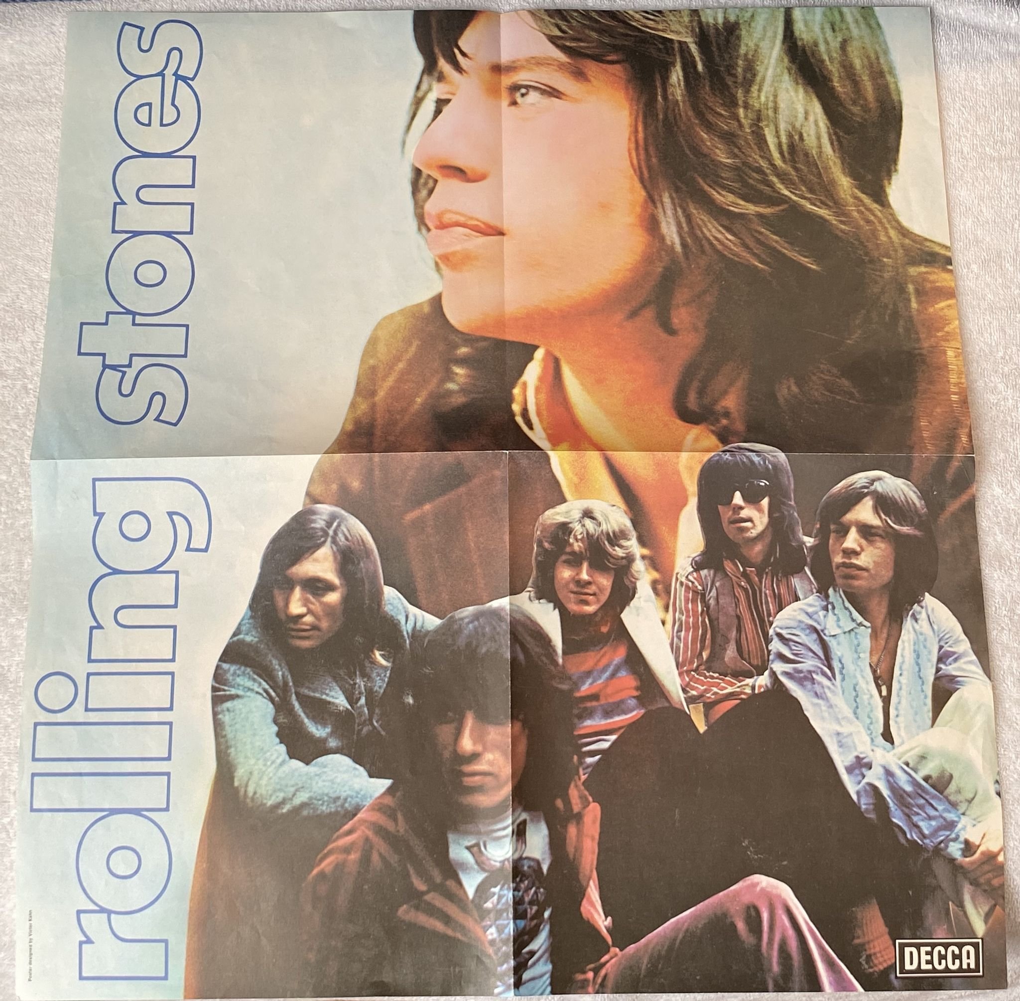 Omslagsbild för skivan THE ROLLING STONES let it bleed LP -69 UK DECCA SKL 5025 *** P O S T E R ***