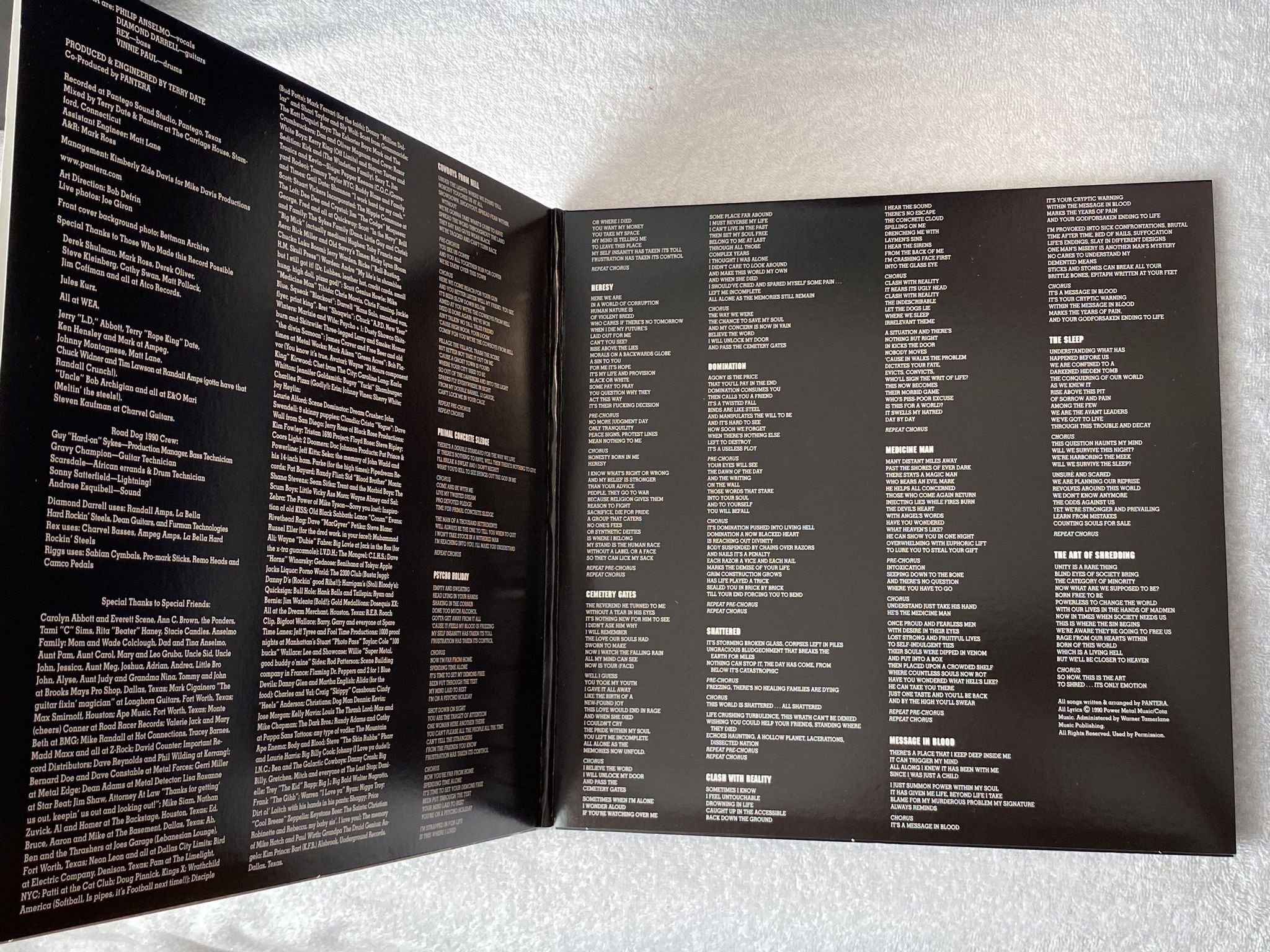 Omslagsbild för skivan PANTERA Cowboys From Hell 2xLP 2020 US ATCO R1 91372