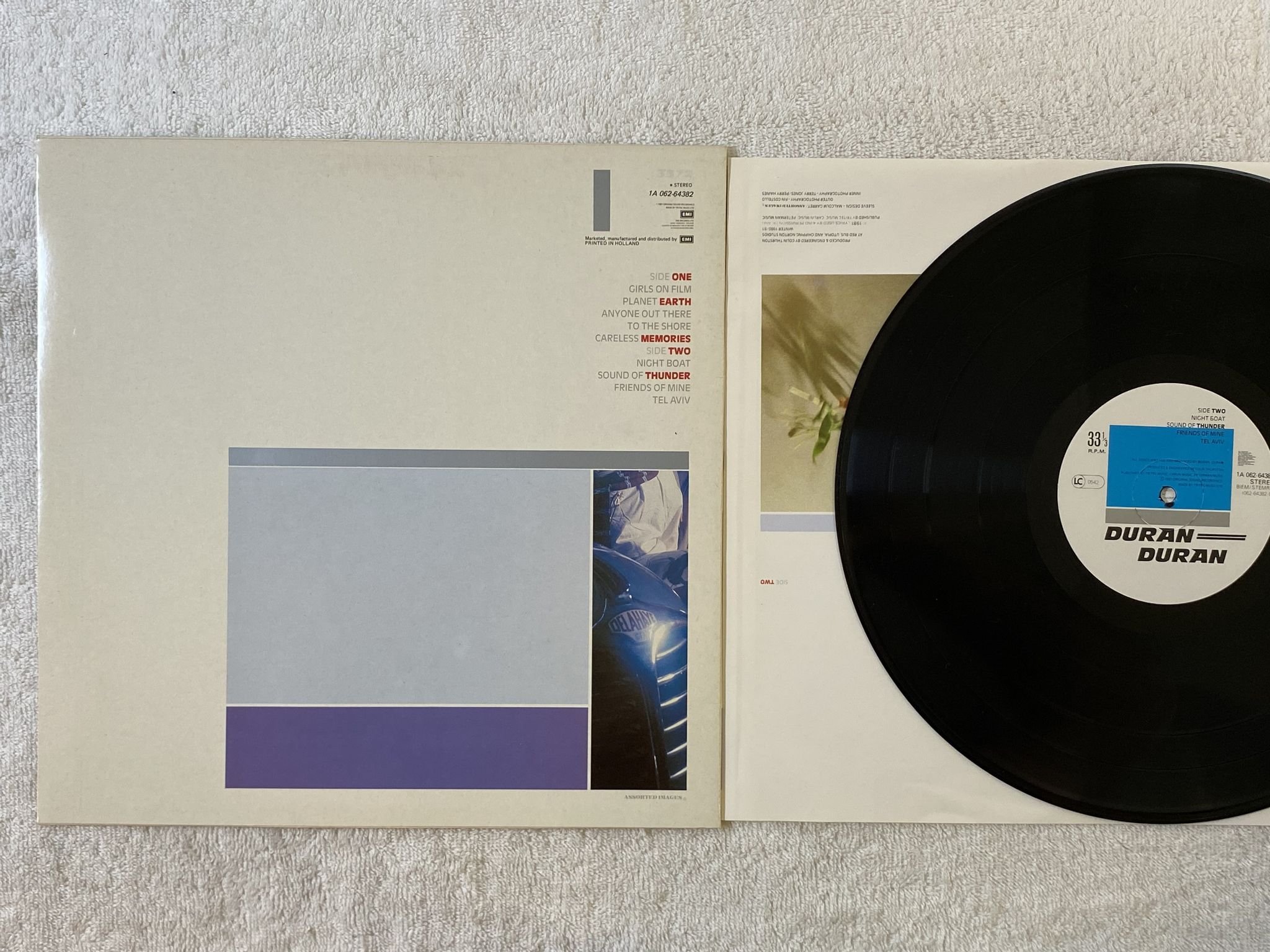 Omslagsbild för skivan DURAN DURAN s/t LP -81 EMI 1A 062-64382