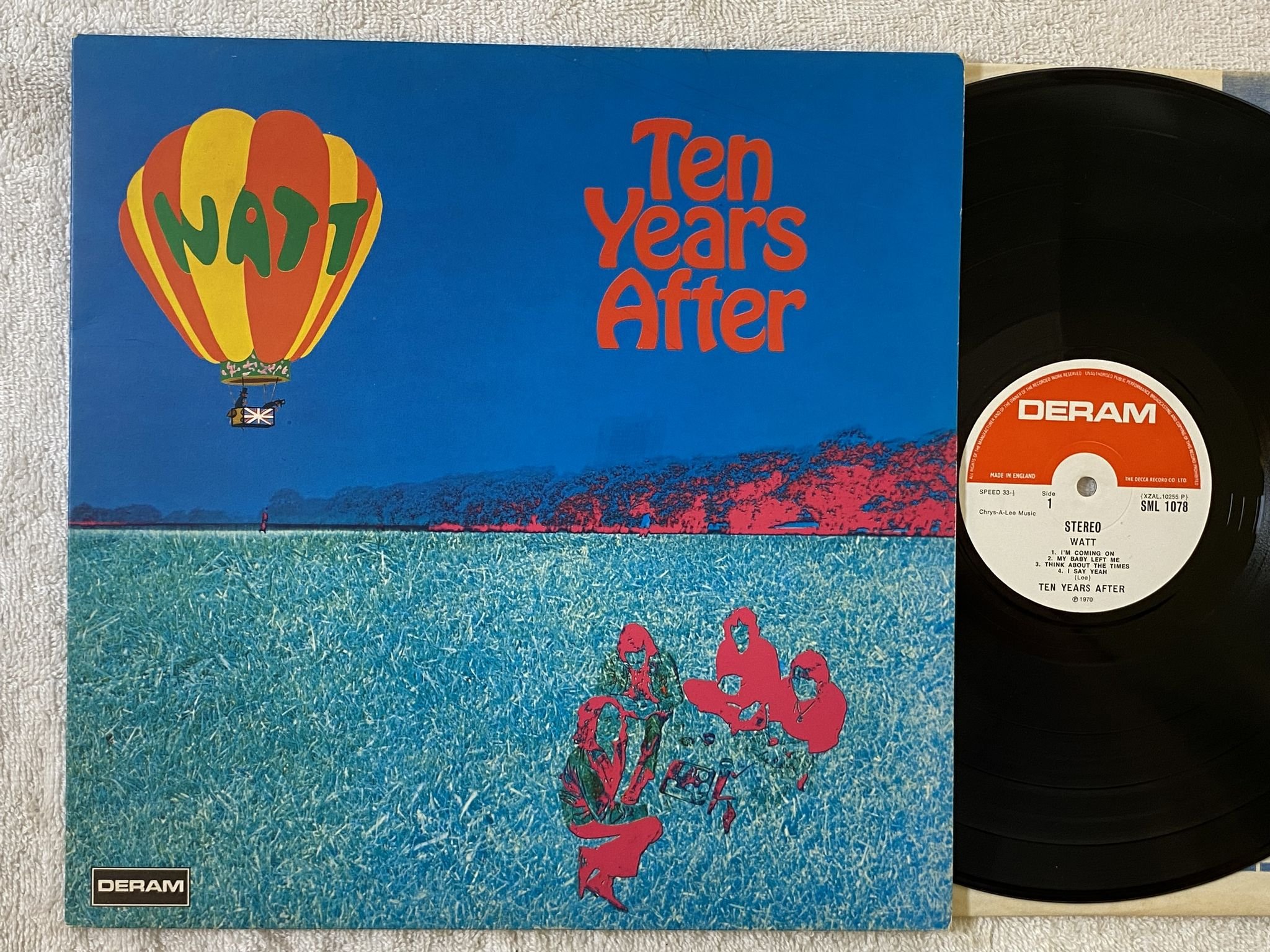 Omslagsbild för skivan TEN YEARS AFTER watt LP -70 UK DERAM SML 1078