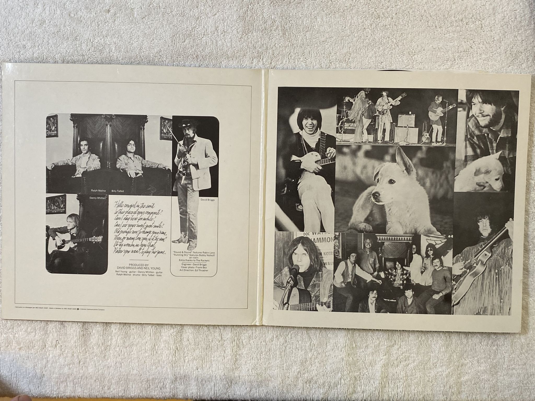 Omslagsbild för skivan NEIL YOUNG with CRAZY HORSE everybody knows... LP Ger REPRISE REP 44073