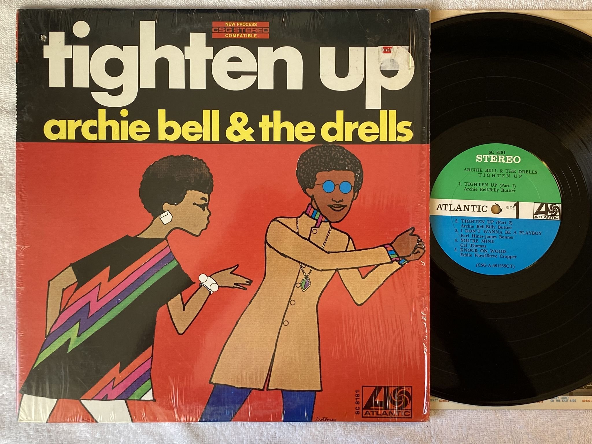 Omslagsbild för skivan ARCHIE BELL & THE DRELLS tighten up LP -68 US ATLANTIC SC 8181
