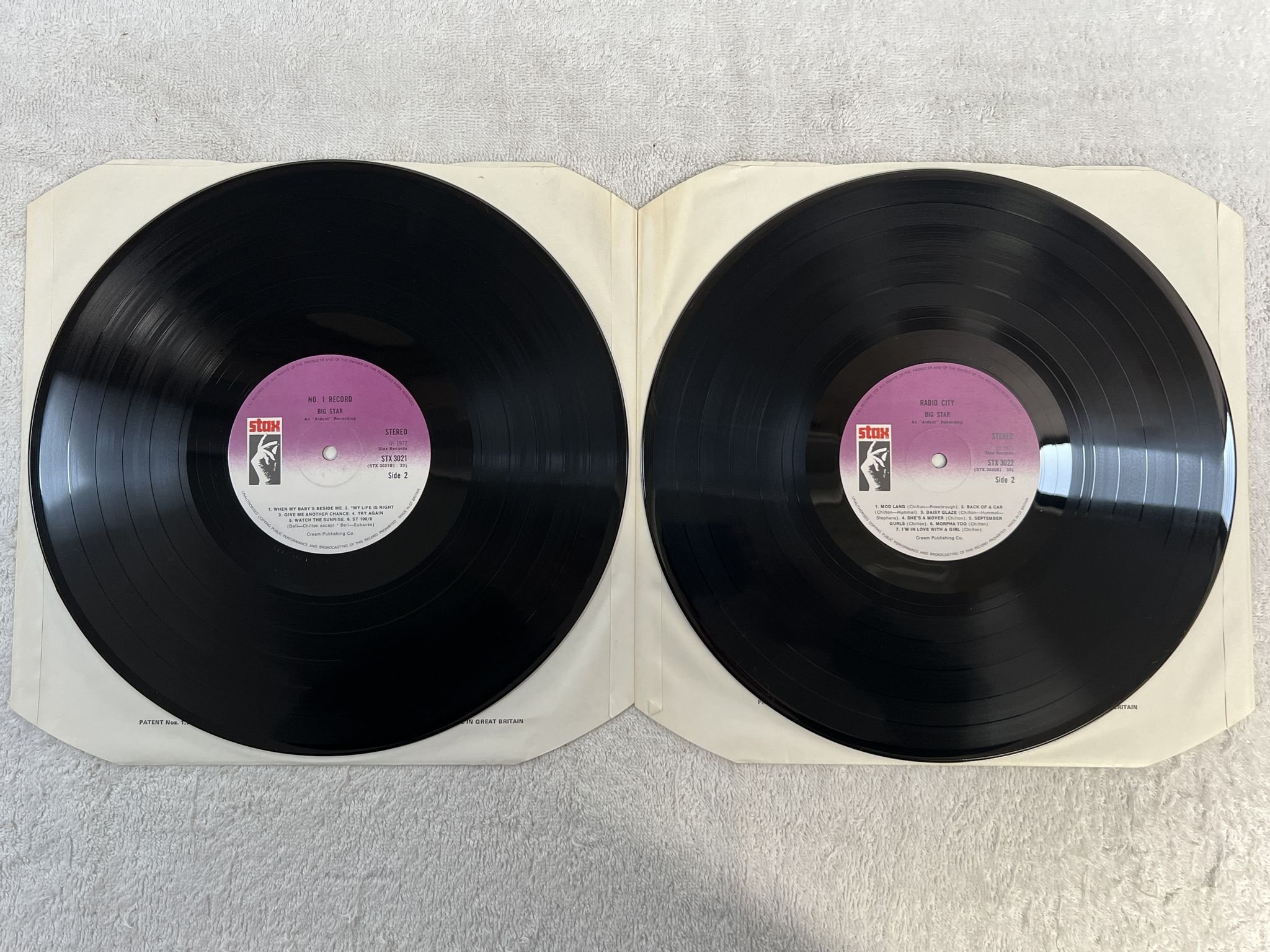 Omslagsbild för skivan BIG STAR #1 Record / Radio City 2xLP -78 UK STAX SXSP 302 *** POWER POP ***