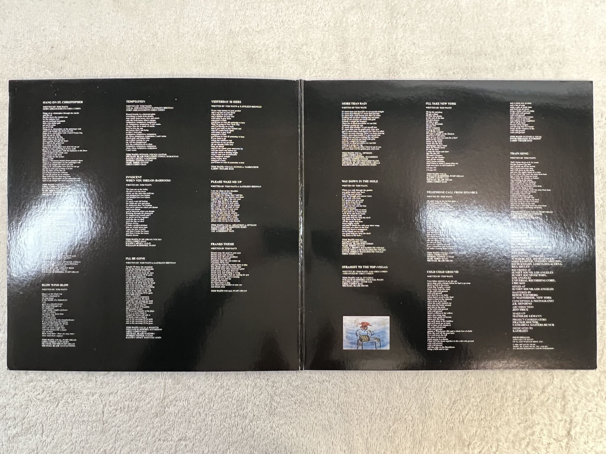 Omslagsbild för skivan TOM WAITS Franks wild years LP -87 Can ISLAND ISL 1129