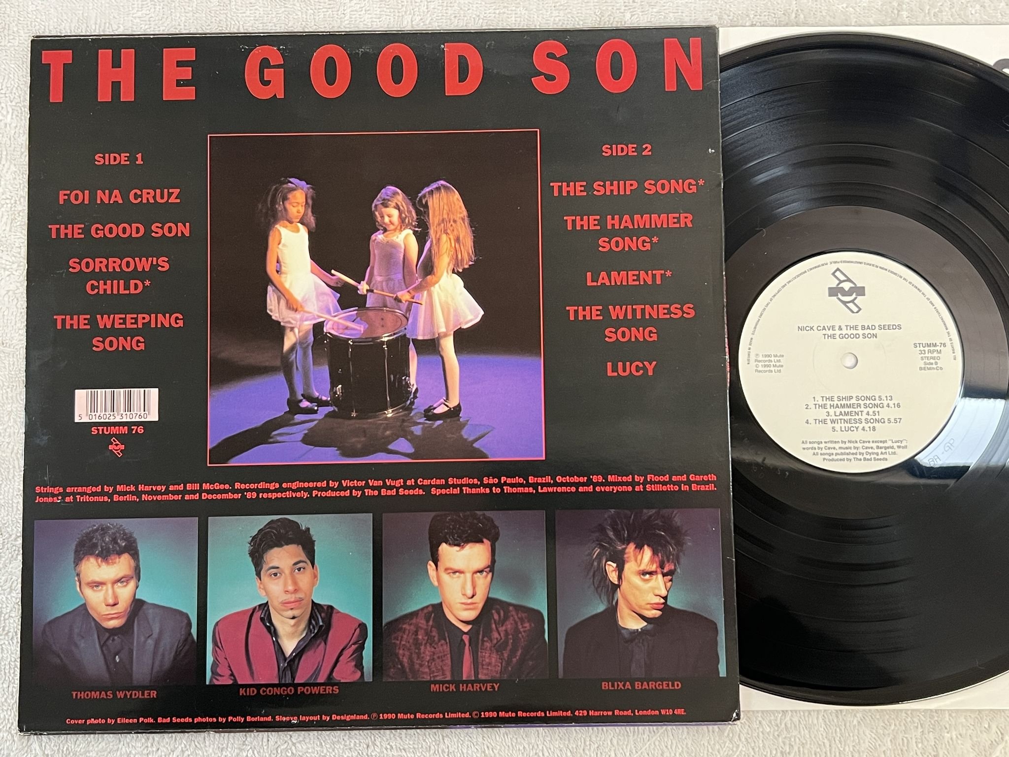 Omslagsbild för skivan NICK CAVE & THE BAD SEEDS the good son LP -90 ncb MUTE stumm-76