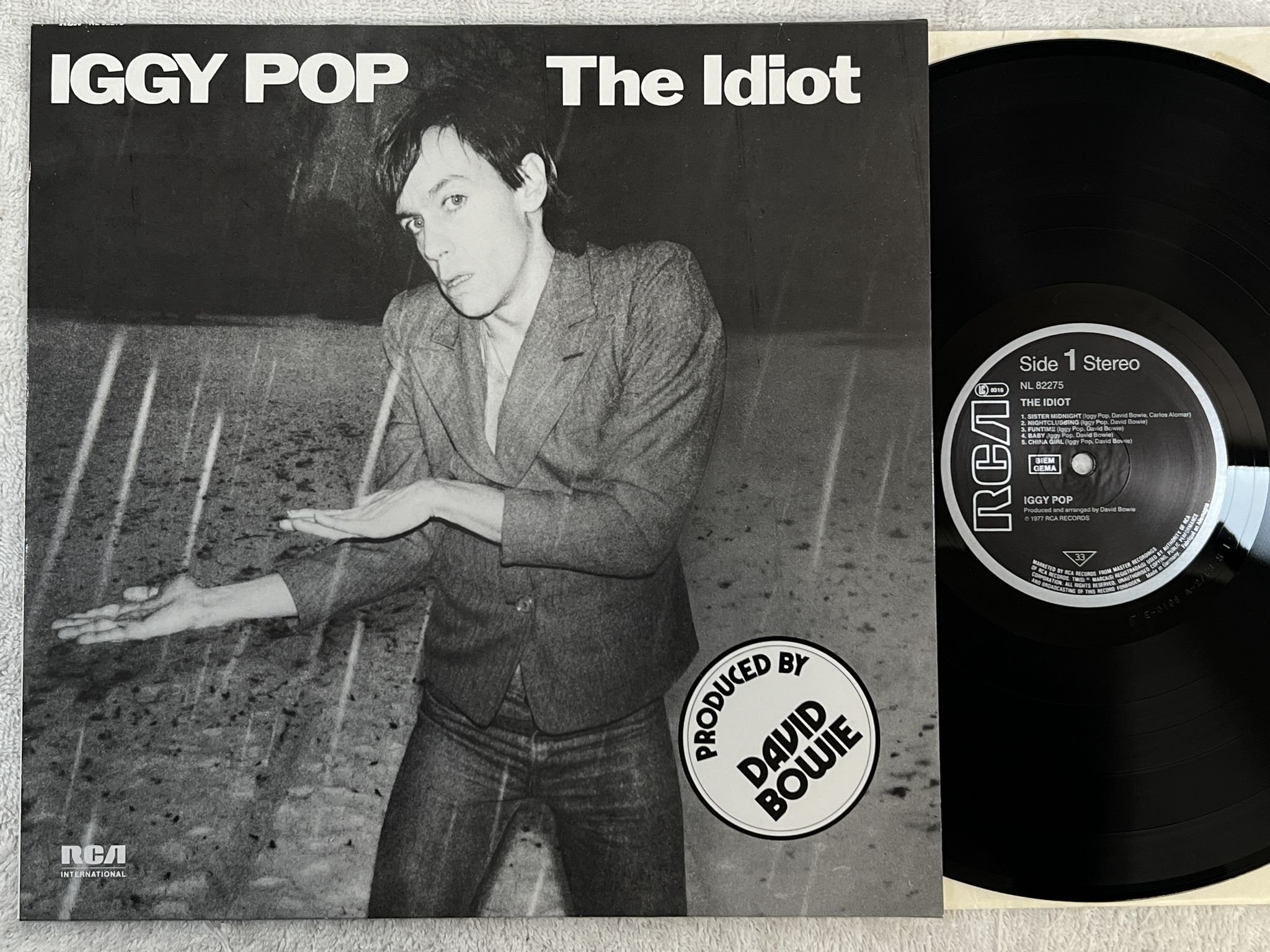 Omslagsbild för skivan IGGY POP the idiot LP Ger RCA NL 82275