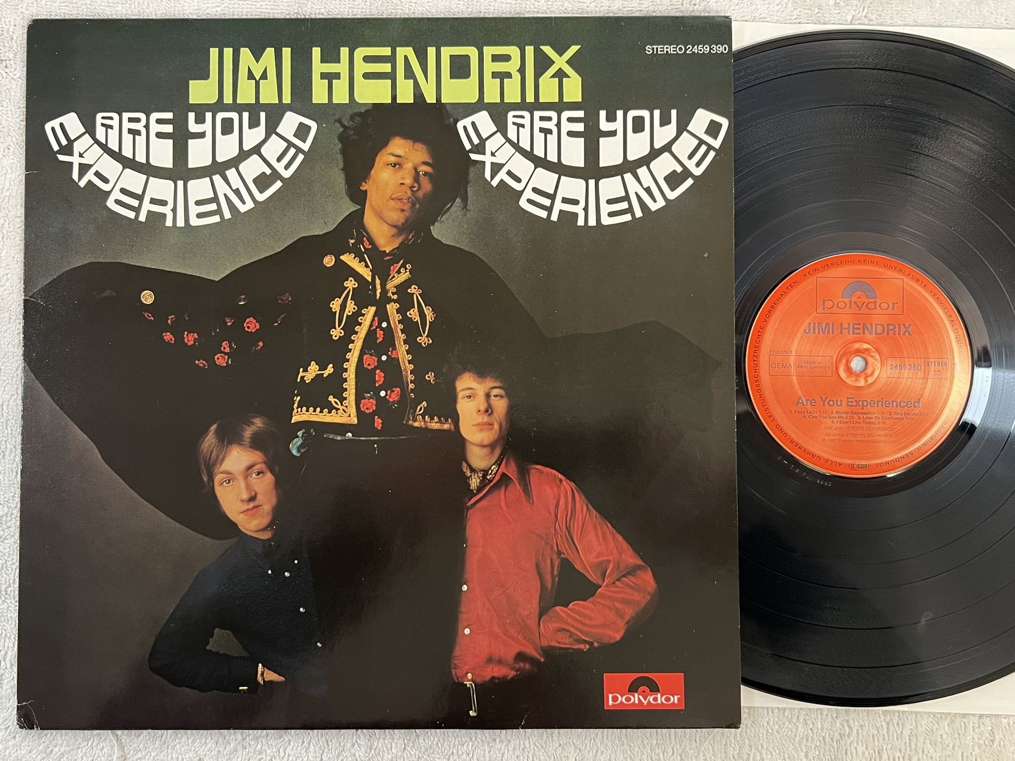 Omslagsbild för skivan JIMI HENDRIX are you experienced LP re Ger POLYDOR 2459390