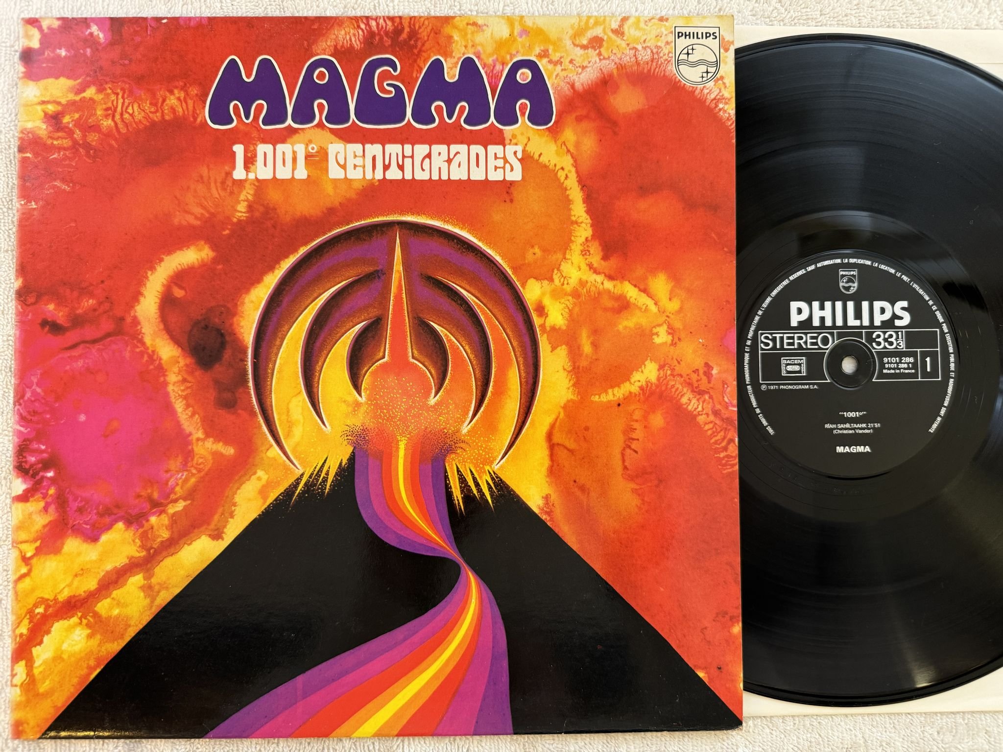 Omslagsbild för skivan MAGMA 1001 LP re Fra PHILIPS 9101 286