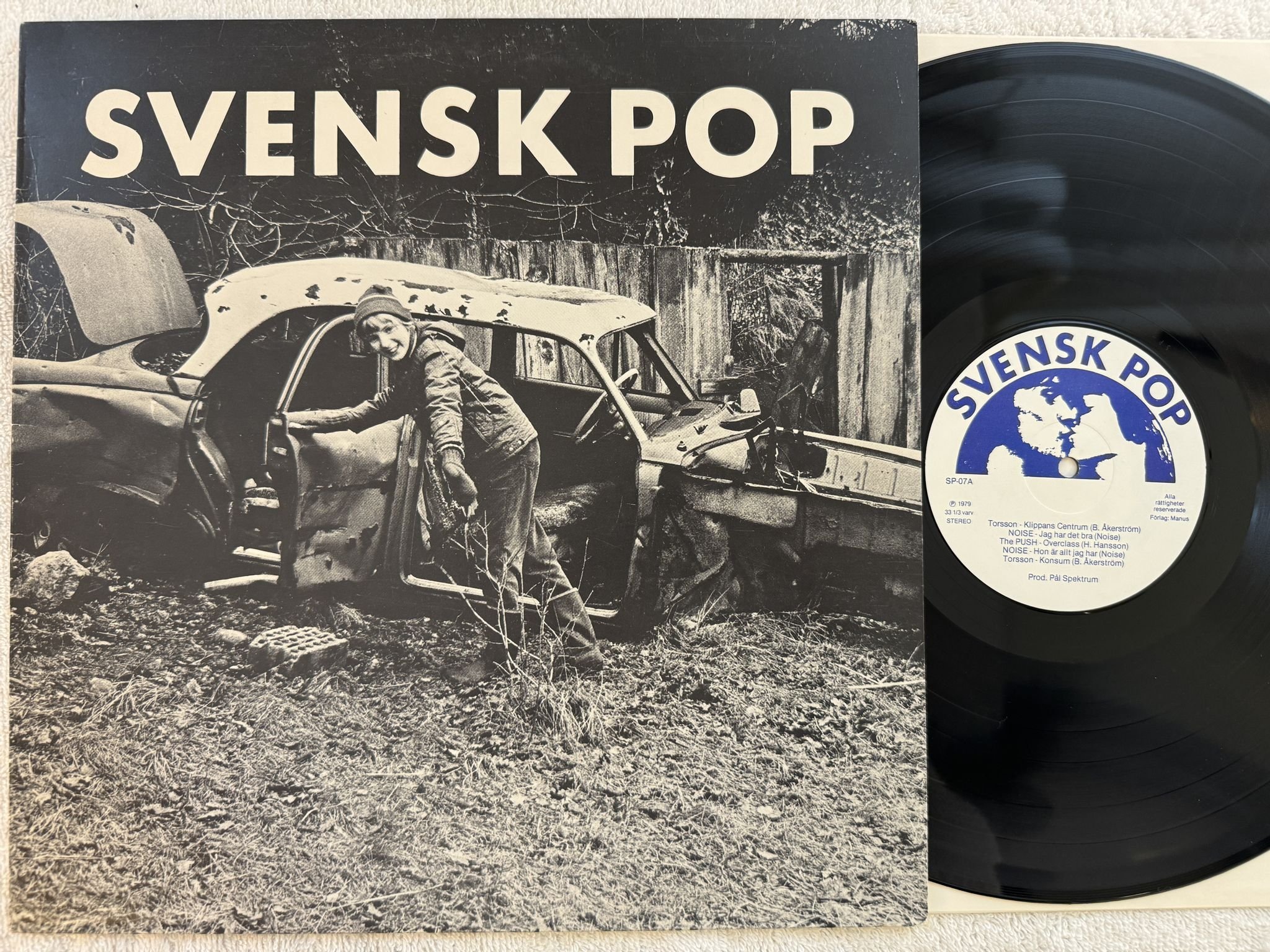 Omslagsbild för skivan V/A Svensk Pop LP -79 Swe SVENSKA POP FABRIKEN SP 07