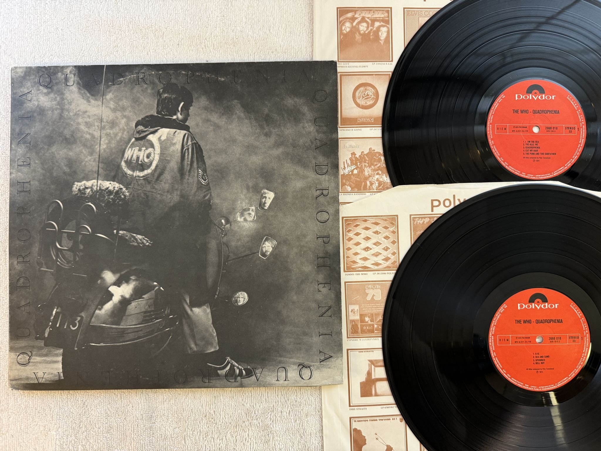 Omslagsbild för skivan THE WHO quadrophenia 2xLP -74 Greece POLYDOR 2668 018