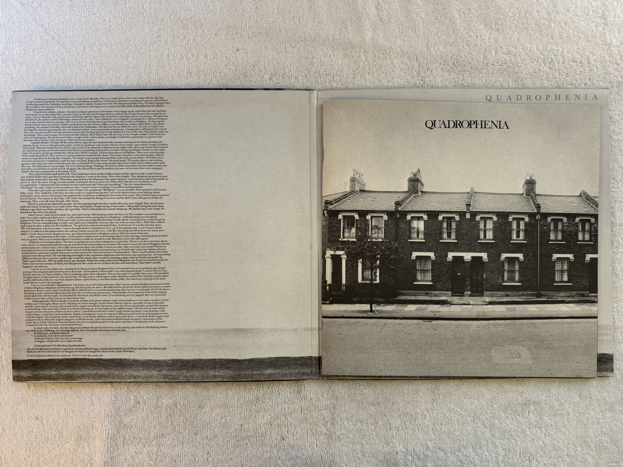 Omslagsbild för skivan THE WHO quadrophenia 2xLP -74 Greece POLYDOR 2668 018