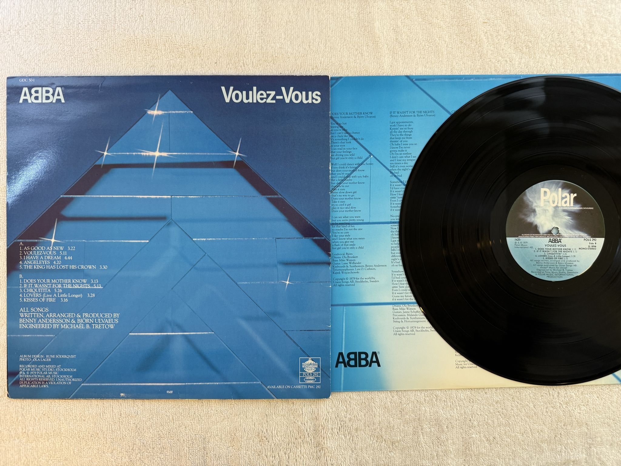 Omslagsbild för skivan ABBA voulez-vous LP -79 Swe POLAR POLS 292