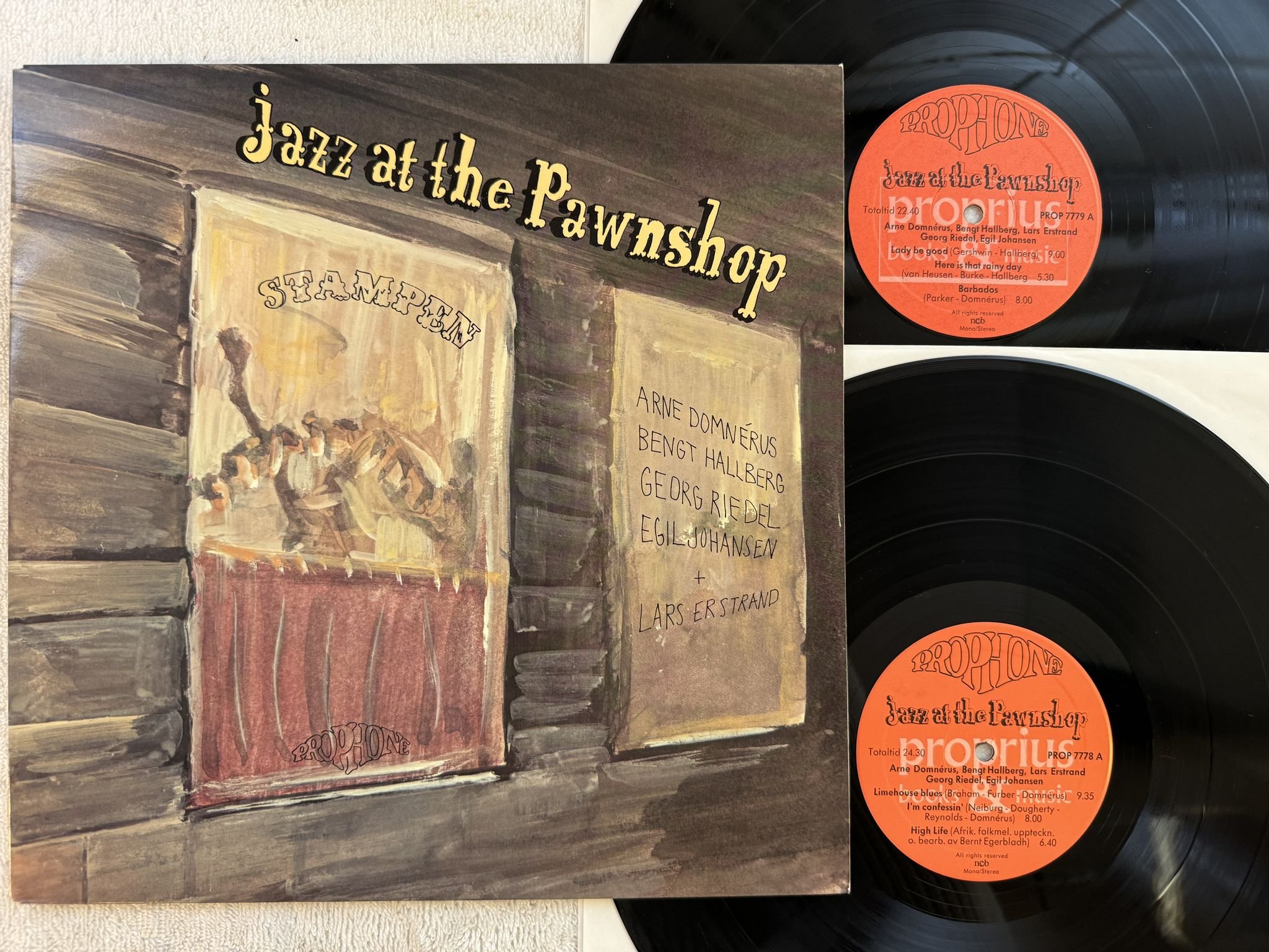 Omslagsbild för skivan ARNE DOMNERUS jazz at the pawnshop 2xLP PROPRIUS PROP 7778/79 ** Audiophile **