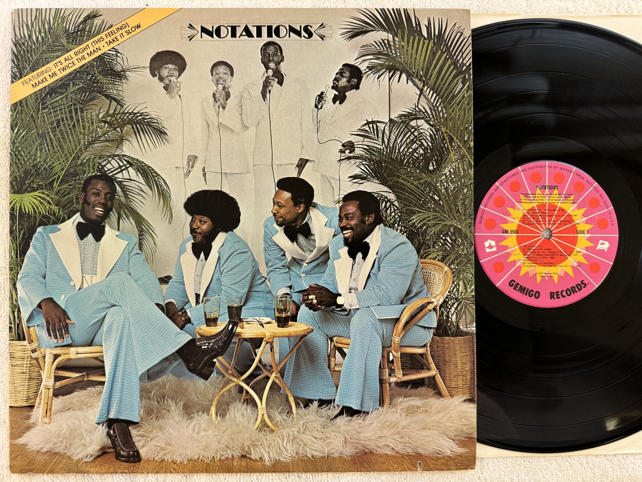 Omslagsbild för skivan NOTATIONS s/t LP -76 US GEMIGO RECORDS GM 5501