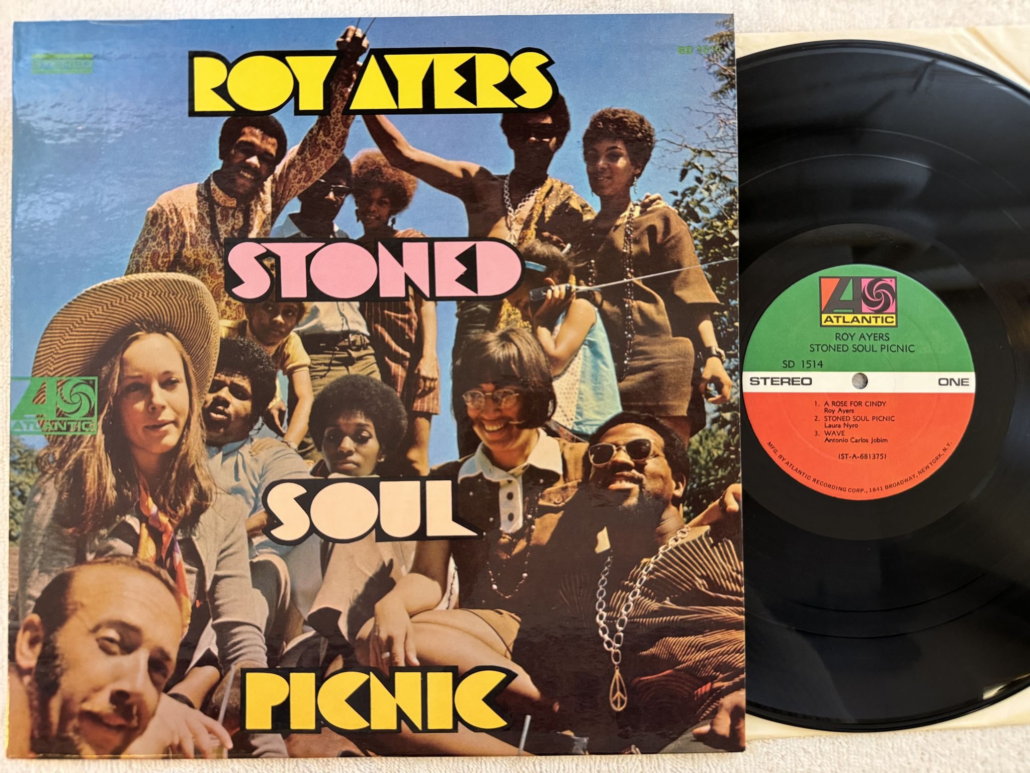 Omslagsbild för skivan ROY AYERS stoned soul picnic LP -68 US ATLANTIC SD 1514 *** SOUL-JAZZ ***