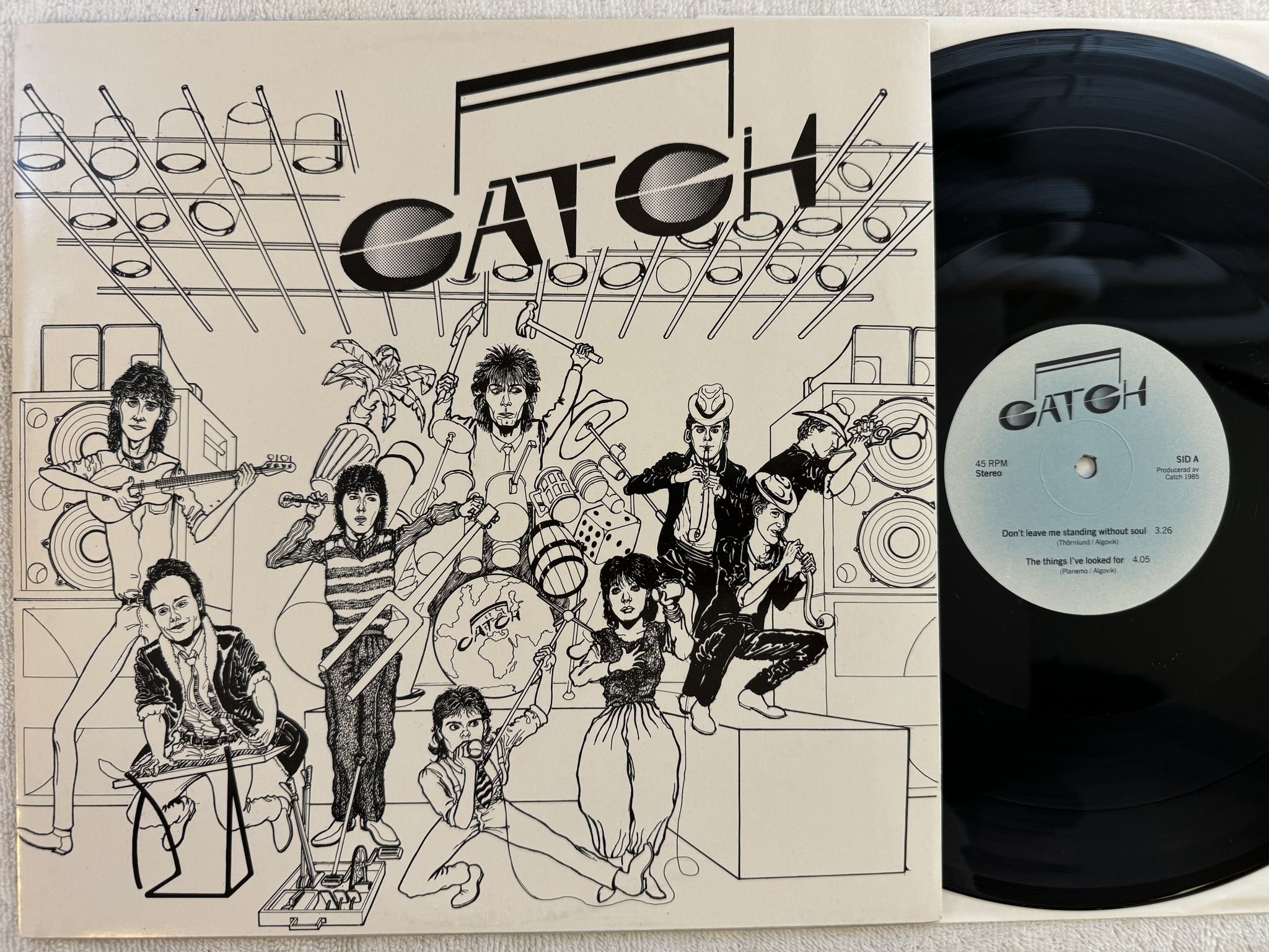 Omslagsbild för skivan CATCH things I've looked for 12"ep -85 Rare private swedish modern soul