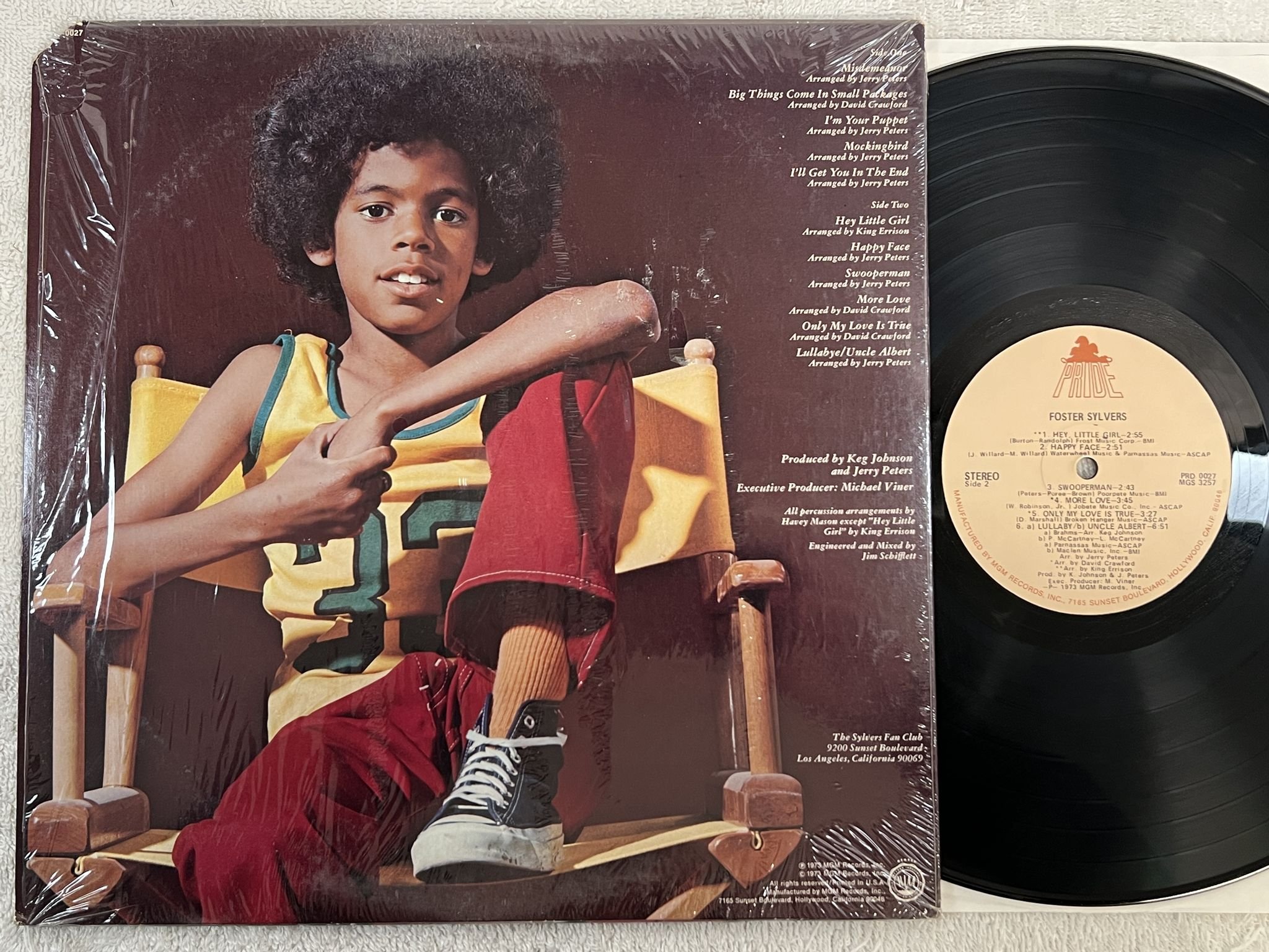 Omslagsbild för skivan FOSTER SYLVERS s/t LP -73 US PRIDE PRD 0027 *** GREAT SOUL ***