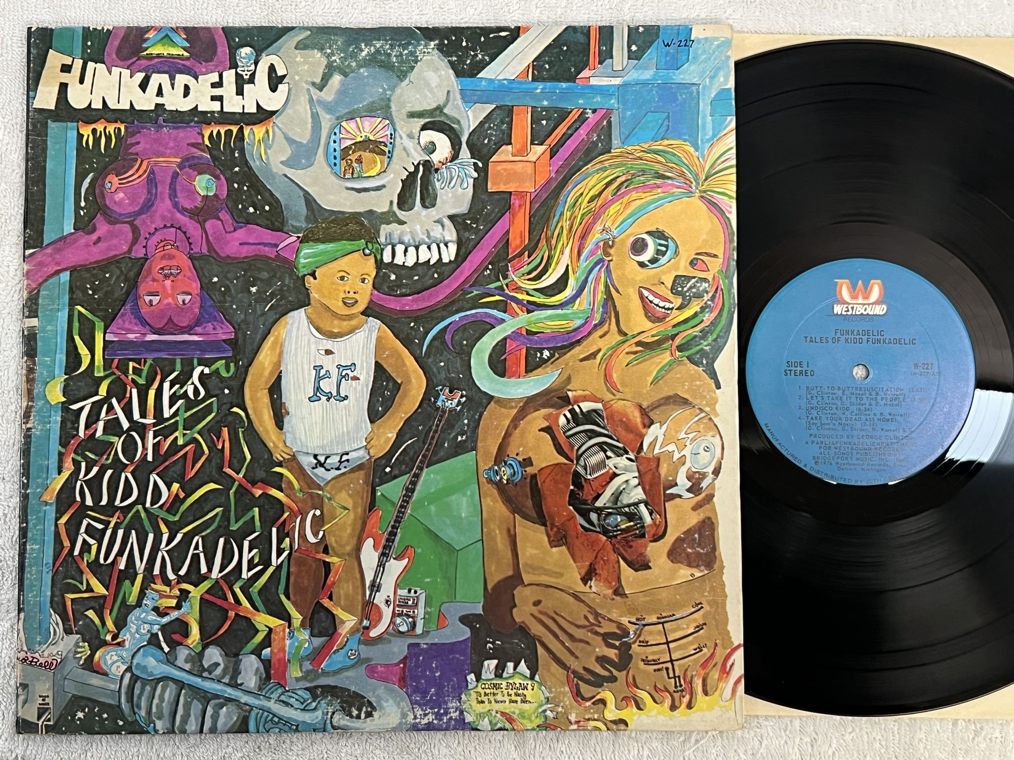 Omslagsbild för skivan FUNKADELIC tales of kidd funkadelic LP -76 US WESTBOUND W-227