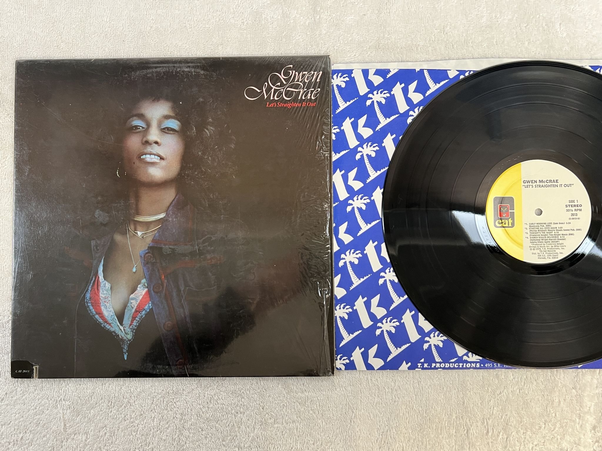Omslagsbild för skivan GWEN McCRAE let's straighten it out LP -78 US CAT 2613