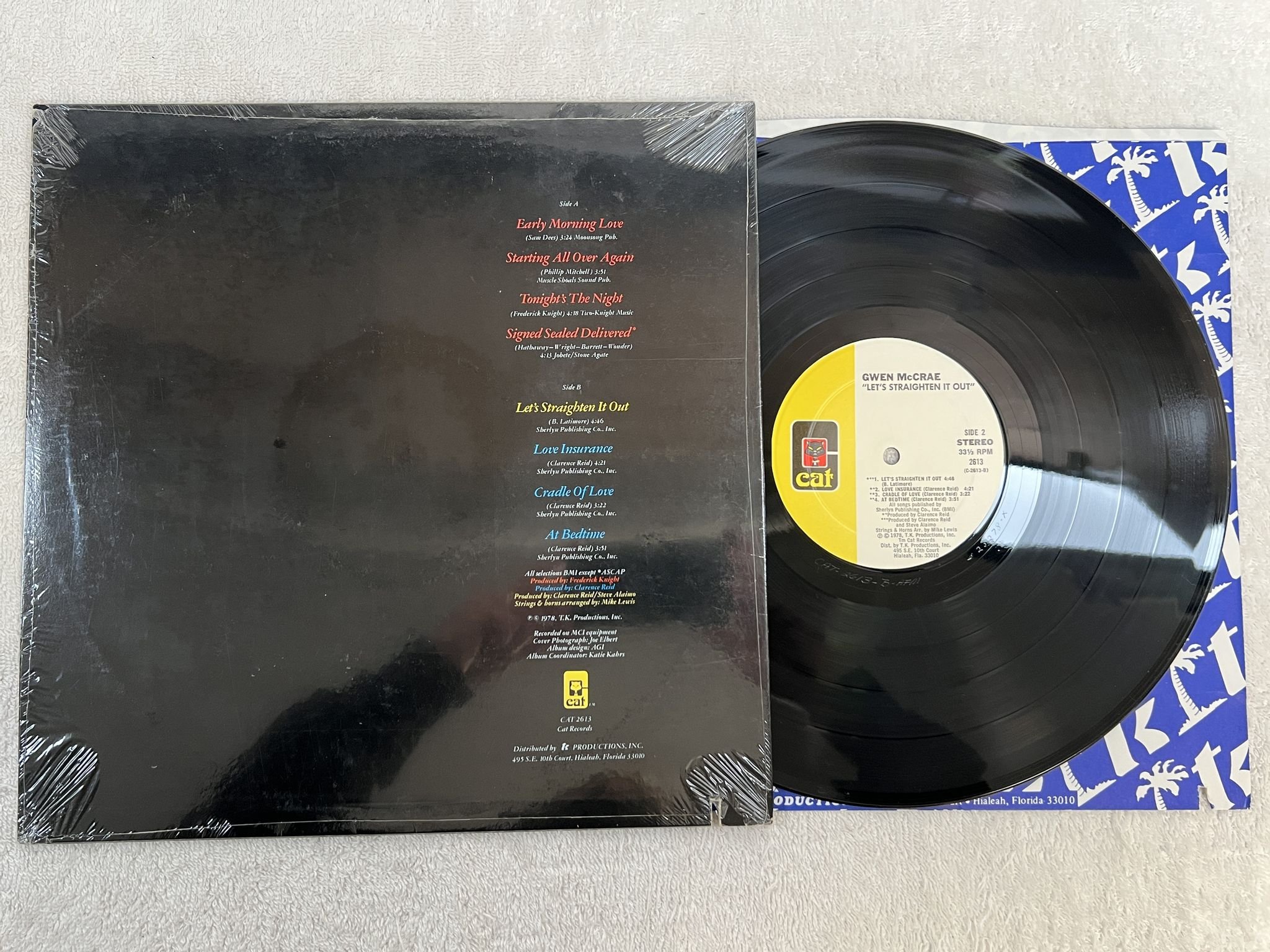Omslagsbild för skivan GWEN McCRAE let's straighten it out LP -78 US CAT 2613