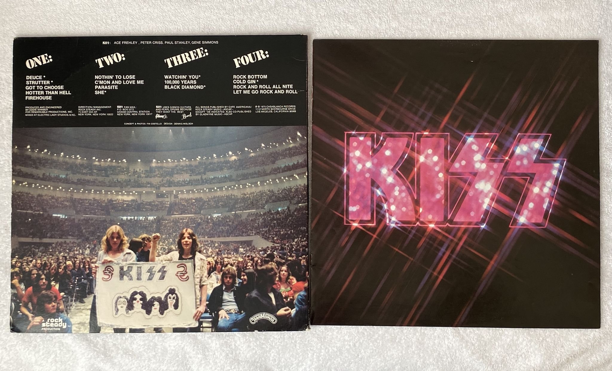 Omslagsbild för skivan KISS alive 2xLP -74 US CASABLANCA NBLP 7020 *** w/ booklet ***