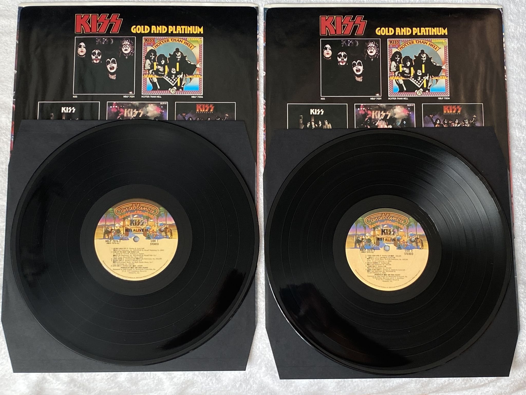 Omslagsbild för skivan KISS alive II 2xLP -77 US CASABLANCA NBLP 7076-2 *** w/ booklet ***