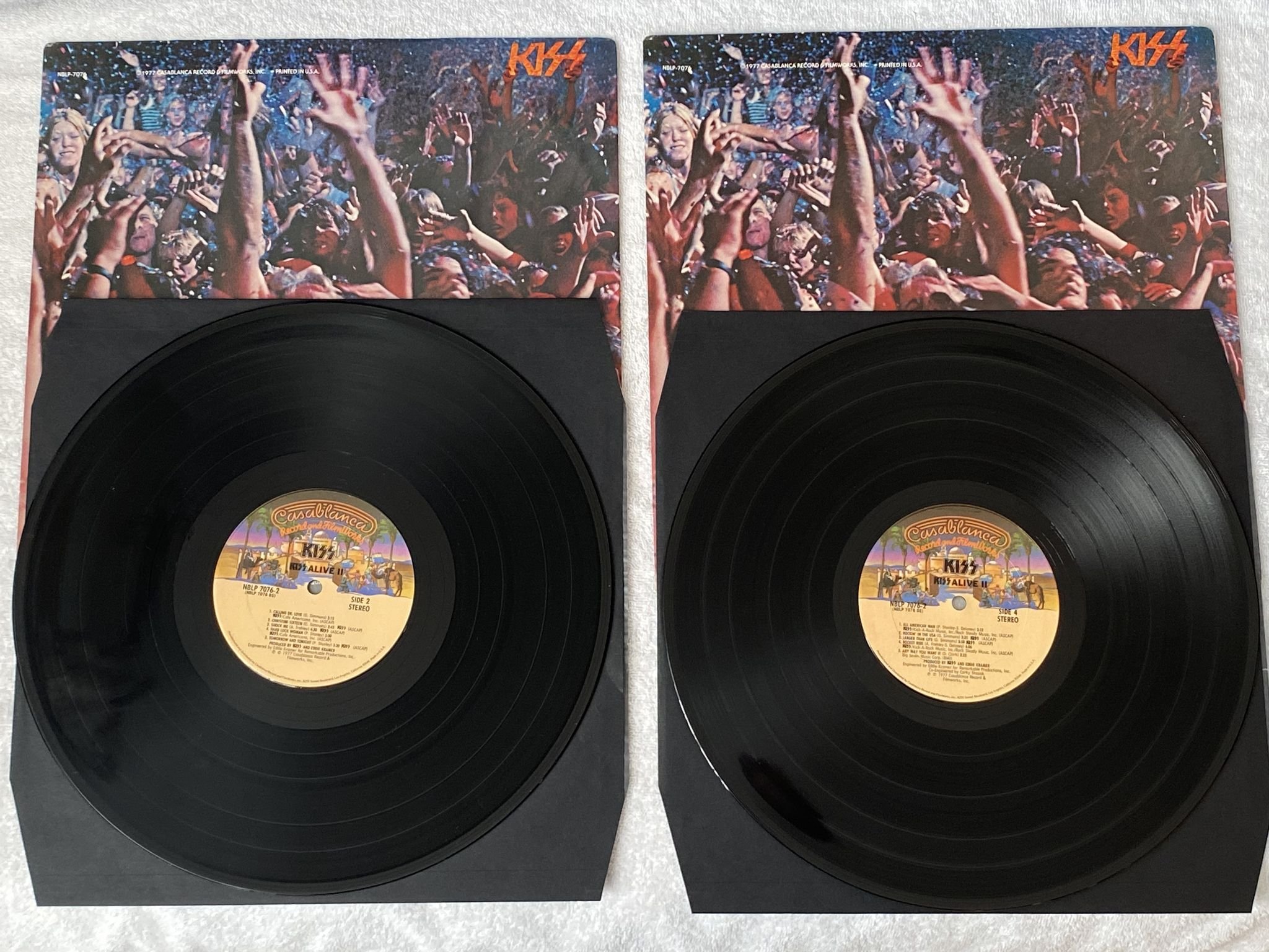 Omslagsbild för skivan KISS alive II 2xLP -77 US CASABLANCA NBLP 7076-2 *** w/ booklet ***