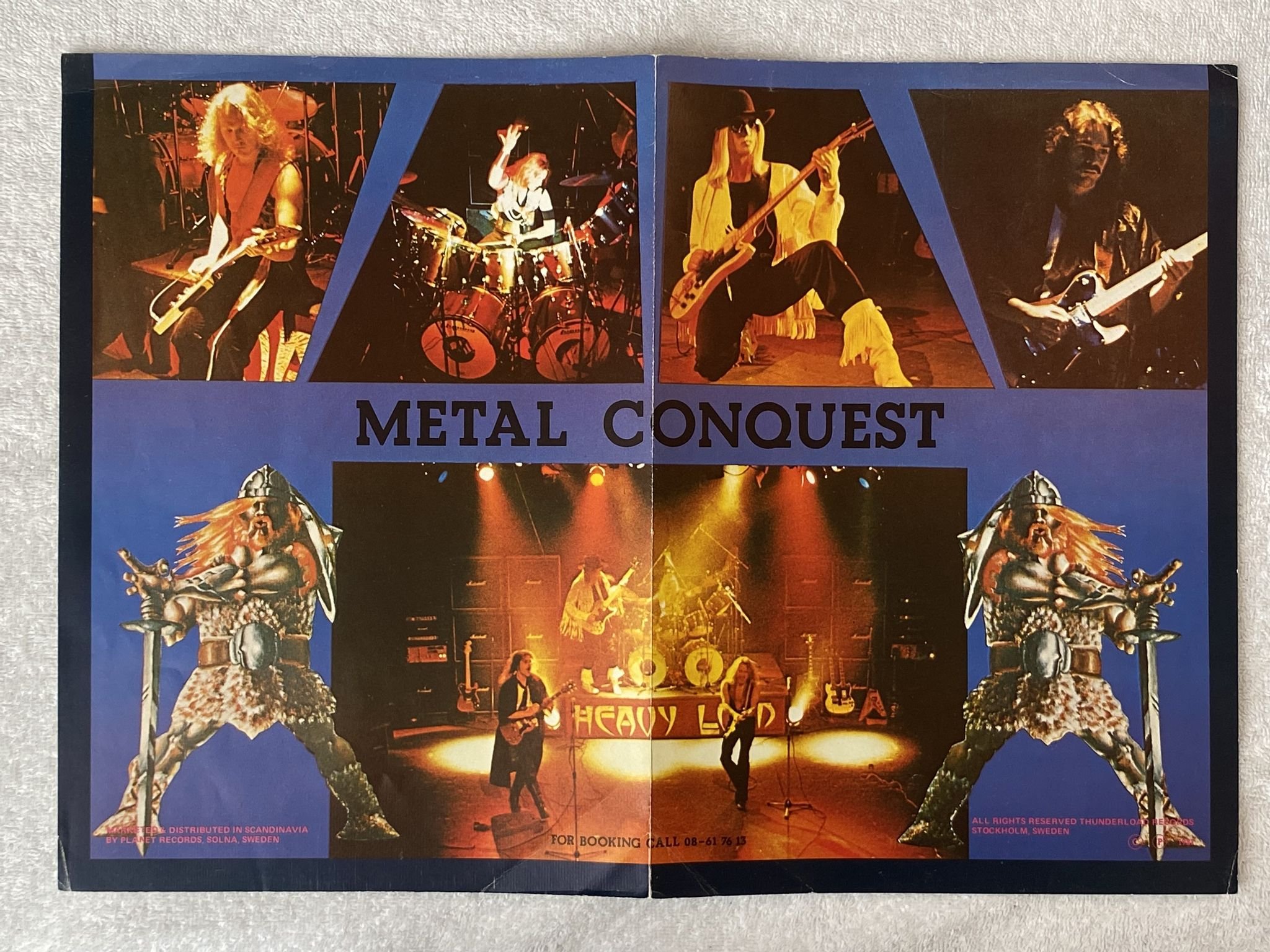 Omslagsbild för skivan HEAVY LOAD metal conquest 12"EP -81 THUNDERLOAD TMP 811 *** POSTER ***