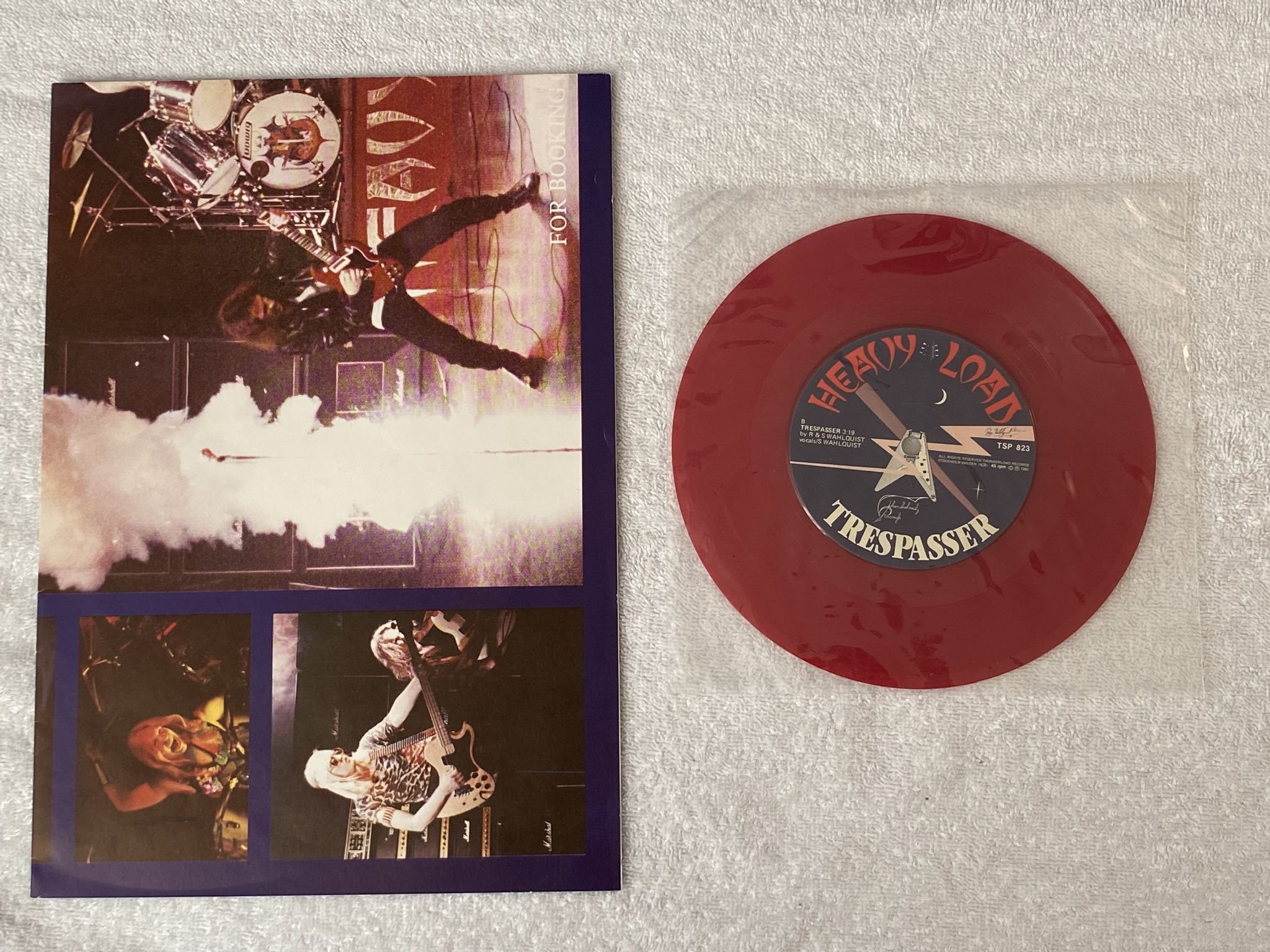 Omslagsbild för skivan HEAVY LOAD Death Or Glory LP + 7" THUNDERLOAD TLP 822 *** RED 45 + POSTER ***