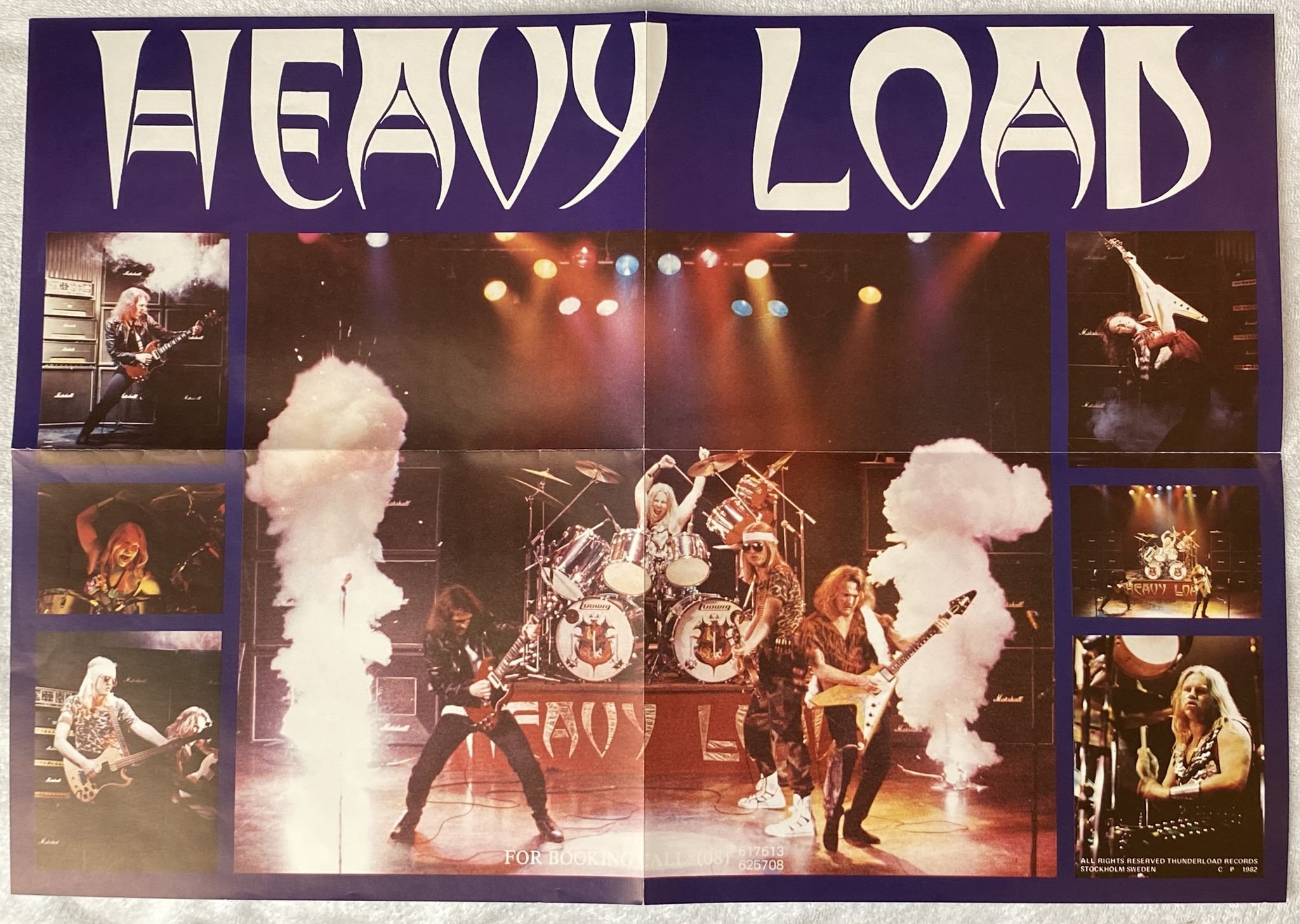 Omslagsbild för skivan HEAVY LOAD Death Or Glory LP + 7" THUNDERLOAD TLP 822 *** RED 45 + POSTER ***