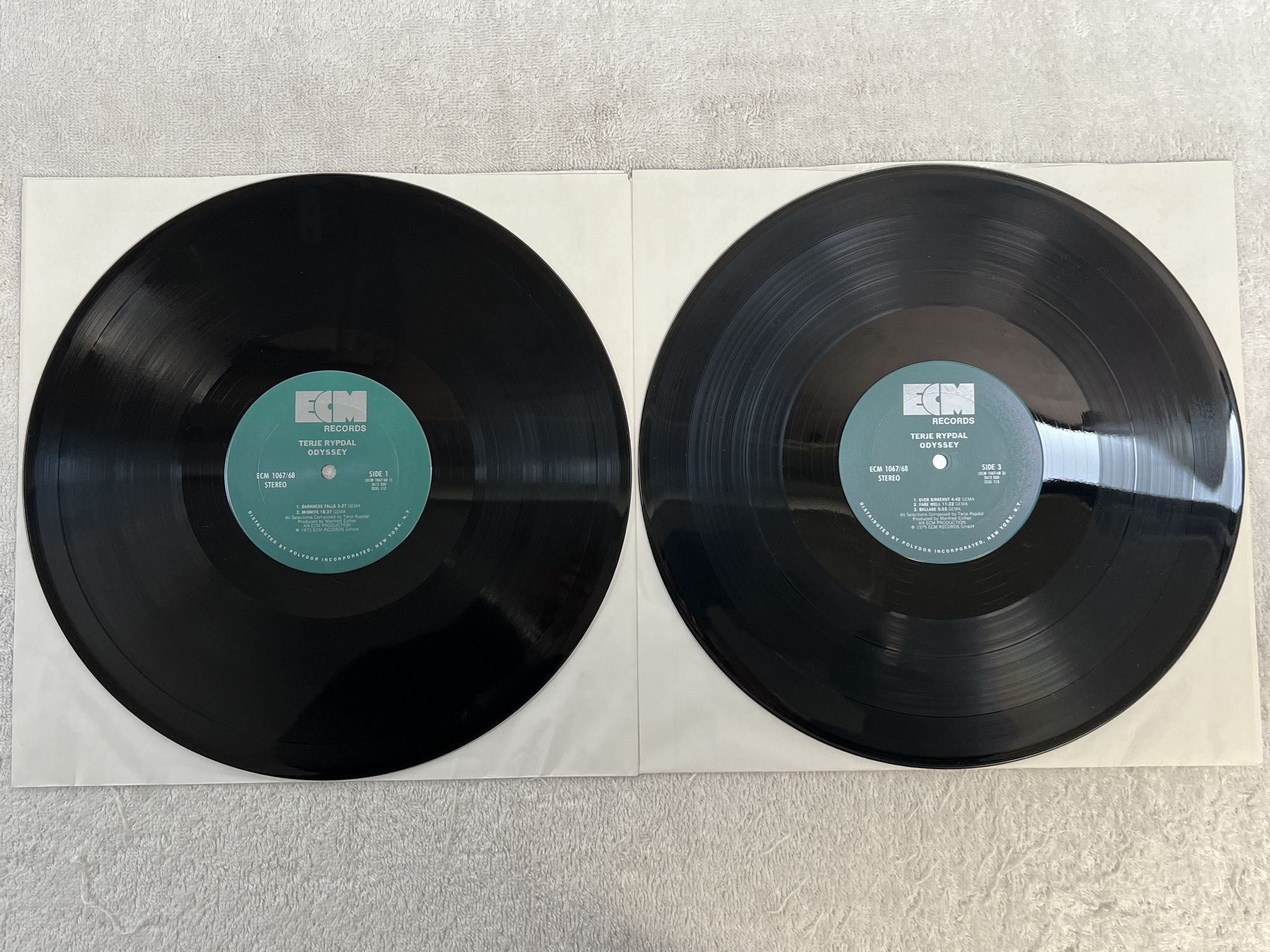 Omslagsbild för skivan TERJE RYPDAL Odyssey 2xLP -75 US ECM ECM 1067/68