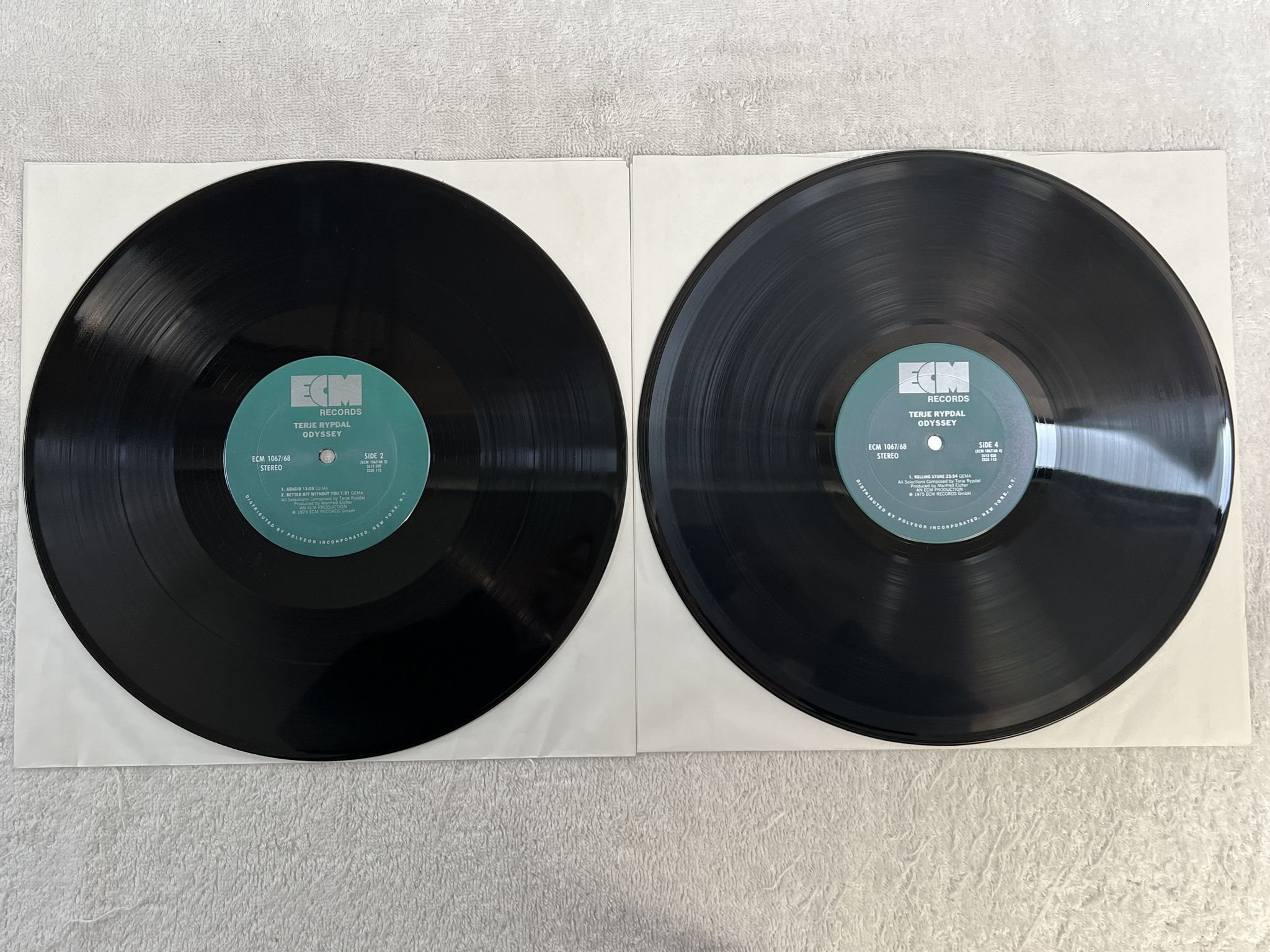 Omslagsbild för skivan TERJE RYPDAL Odyssey 2xLP -75 US ECM ECM 1067/68