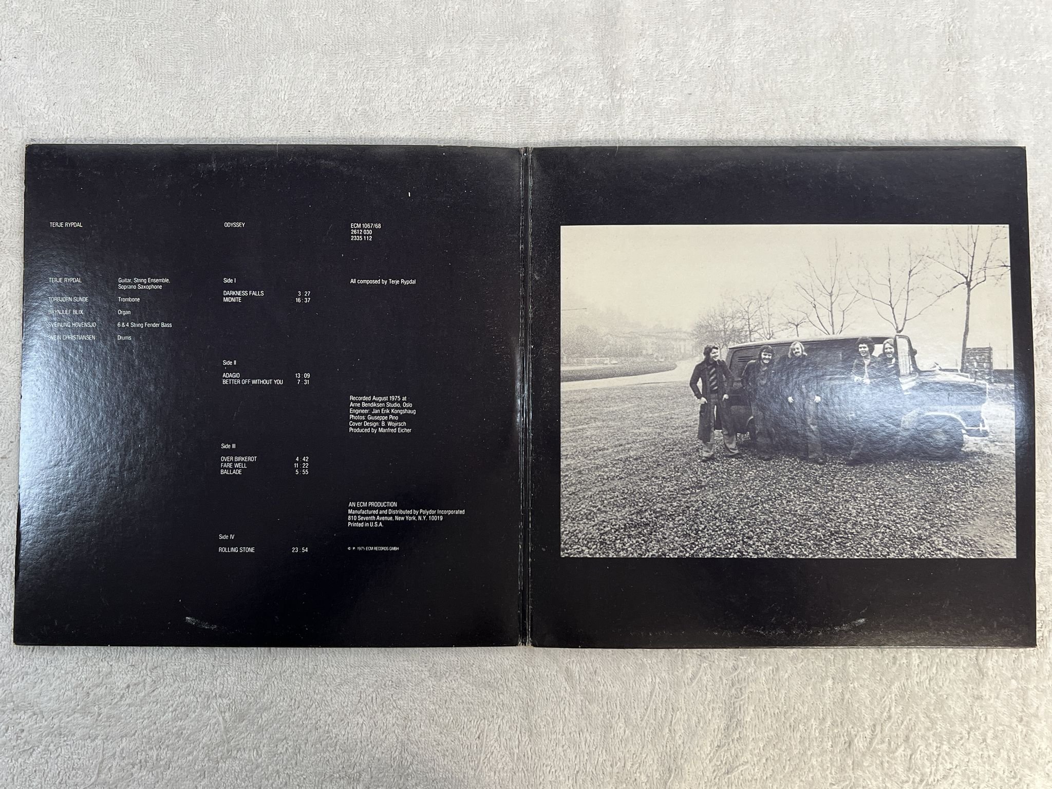 Omslagsbild för skivan TERJE RYPDAL Odyssey 2xLP -75 US ECM ECM 1067/68