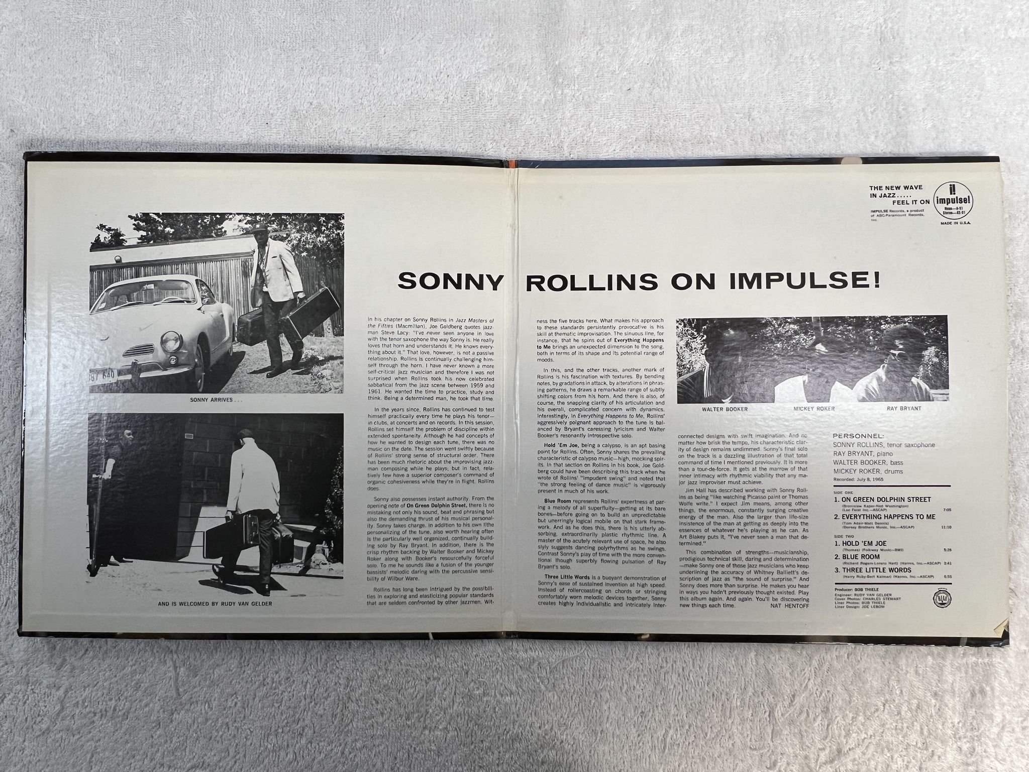 Omslagsbild för skivan SONNY ROLLINS on Impulse! LP -65 US IMPULSE AS-91 *** ABC-PARAMOUNT ***