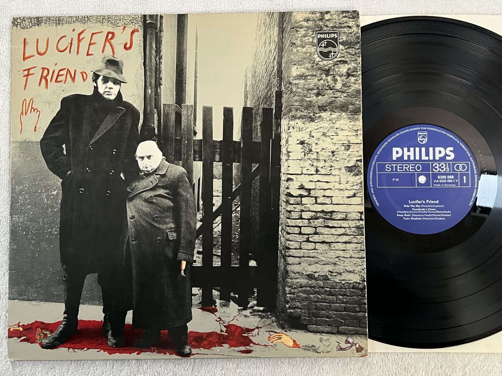 Omslagsbild för skivan LUCIFERS FRIEND s/t LP -70 Ger PHILIPS 6305 068 *** HARD PROG ***