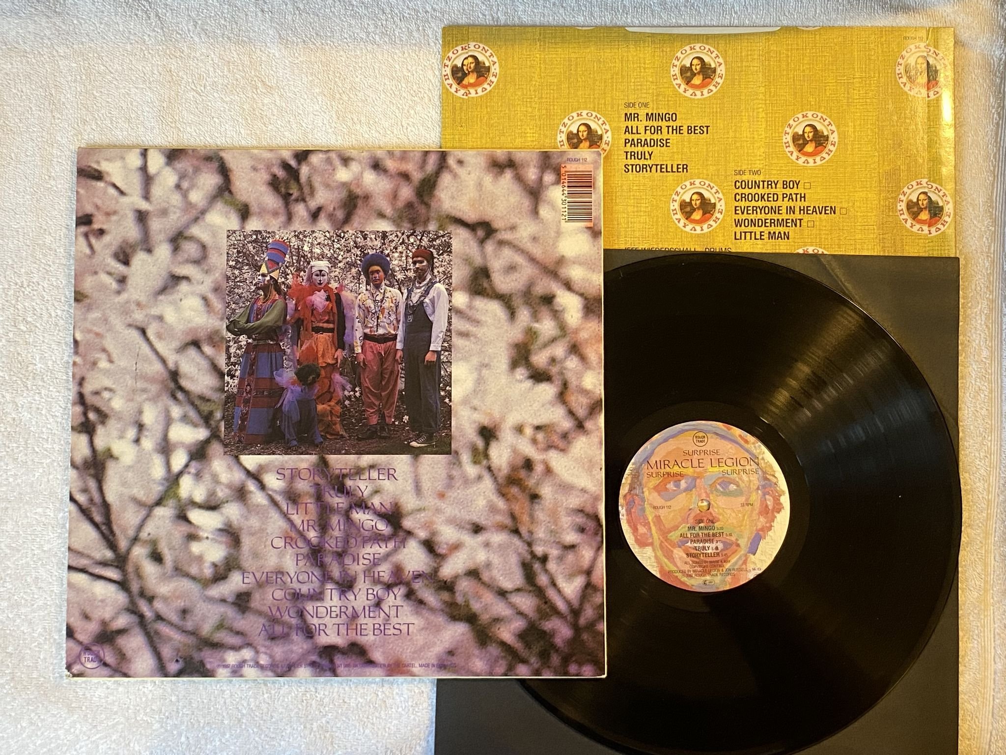 Omslagsbild för skivan MIRACLE LEGION Surprise Surprise Surprise LP -87 US rough trade ROUGH US 27