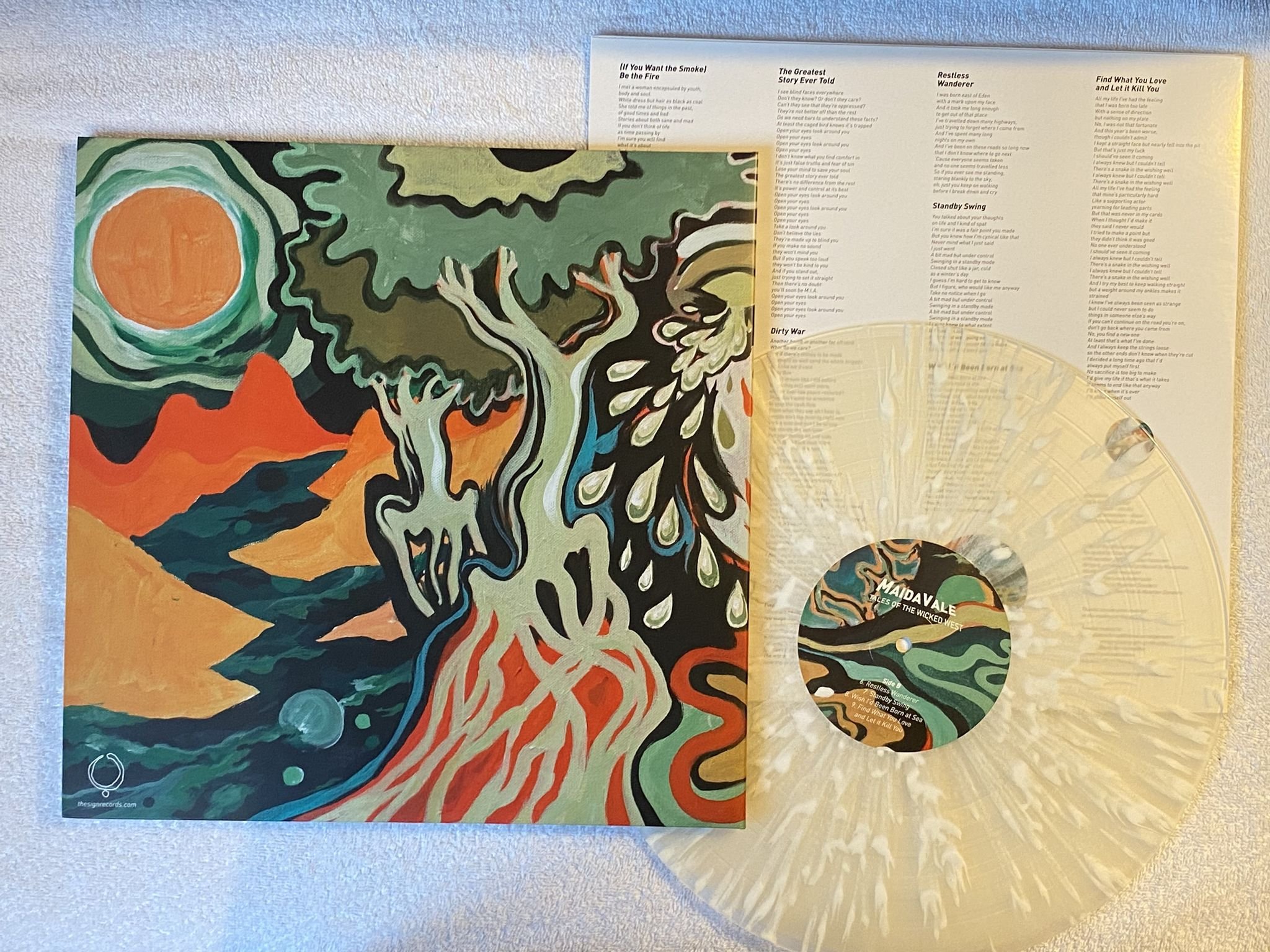 Omslagsbild för skivan MAIDAVALE Tales Of The Wicked West LP 2016 Swe THE SIGN CRC005 *** PSYCH ***